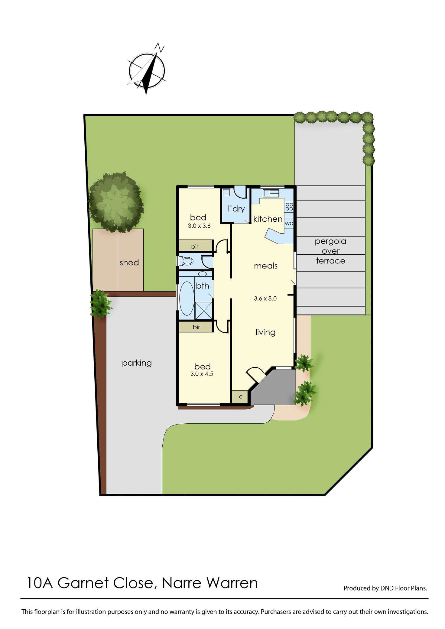 Floorplan of Homely house listing, 10A Garnet Close, Narre Warren VIC 3805