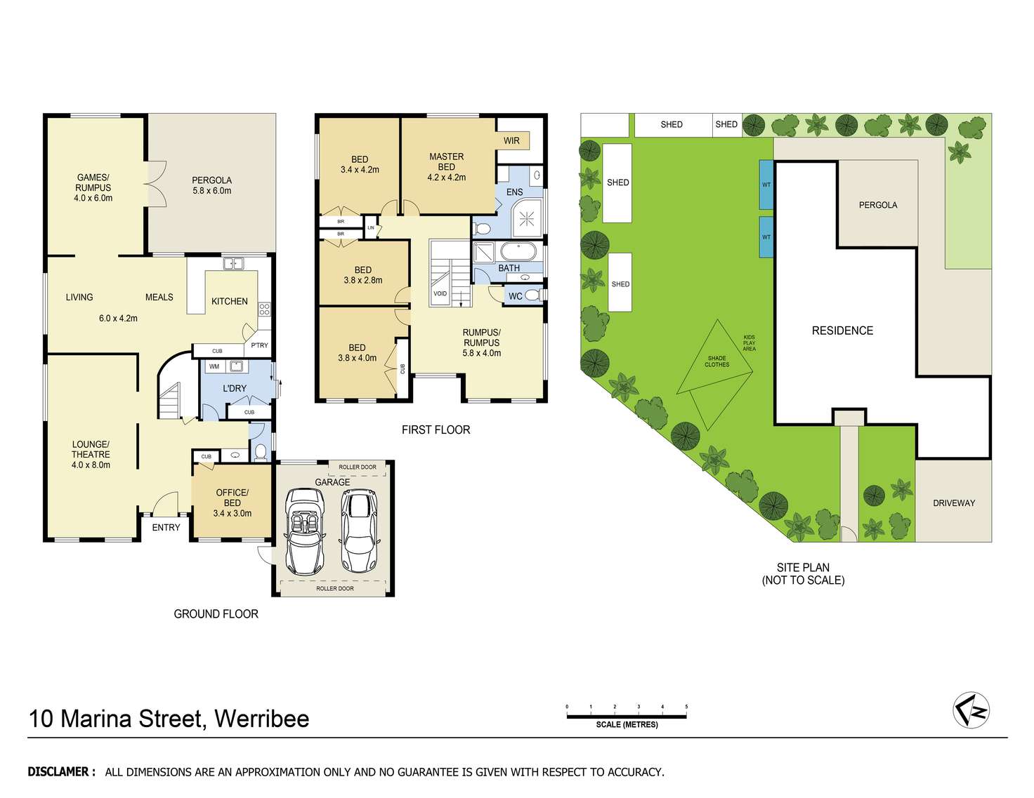Floorplan of Homely house listing, 10 Marina Street, Werribee VIC 3030