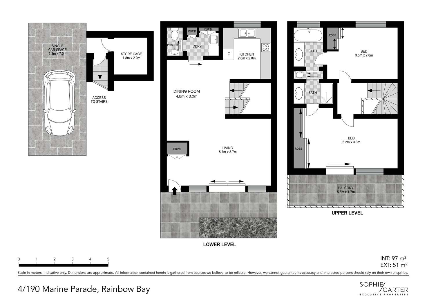 Floorplan of Homely townhouse listing, 4/190 Marine Parade, Rainbow Bay QLD 4225