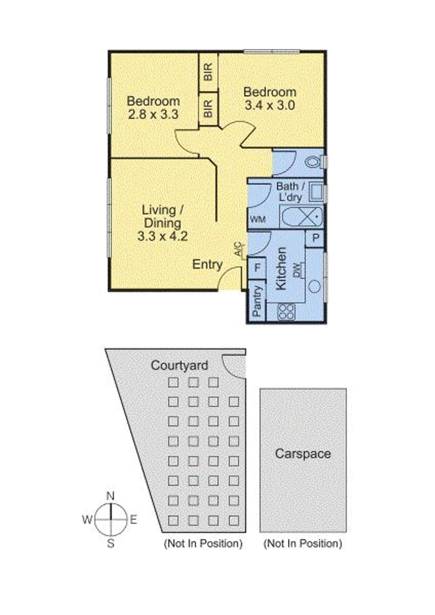 Floorplan of Homely apartment listing, 3/58 Westgarth Street, Northcote VIC 3070