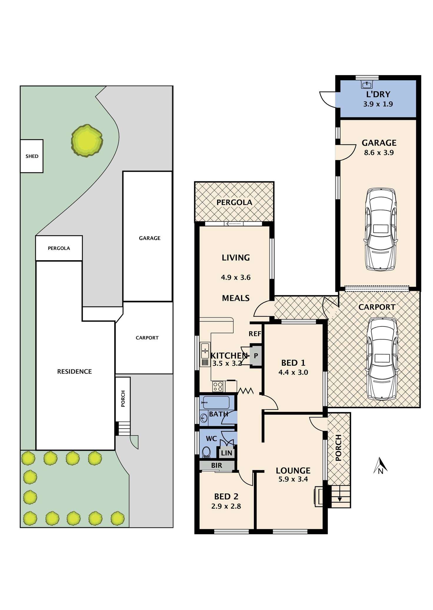 Floorplan of Homely house listing, 24 Hosken Street, Reservoir VIC 3073