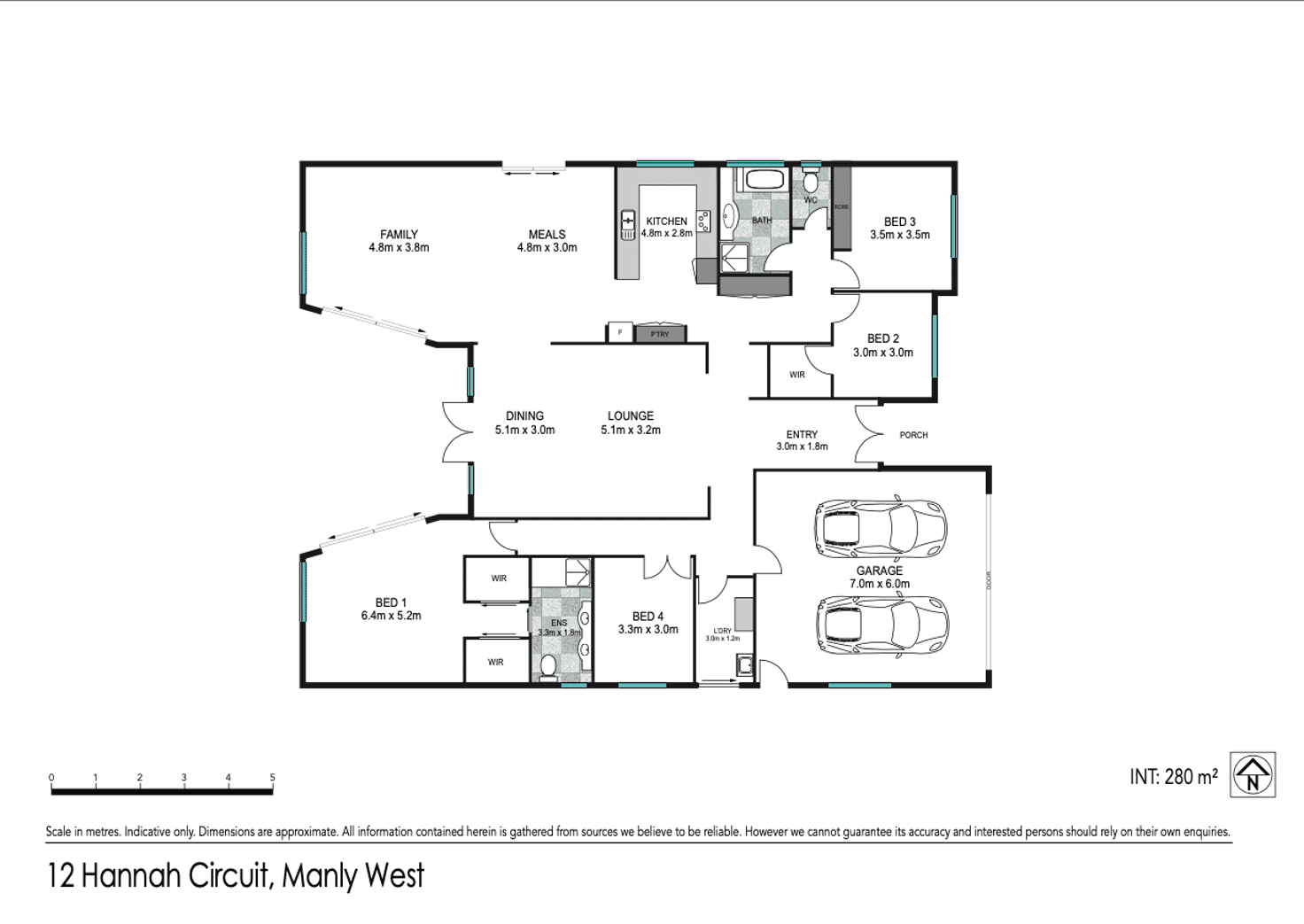 Floorplan of Homely house listing, 12 Hannah Circuit, Manly West QLD 4179