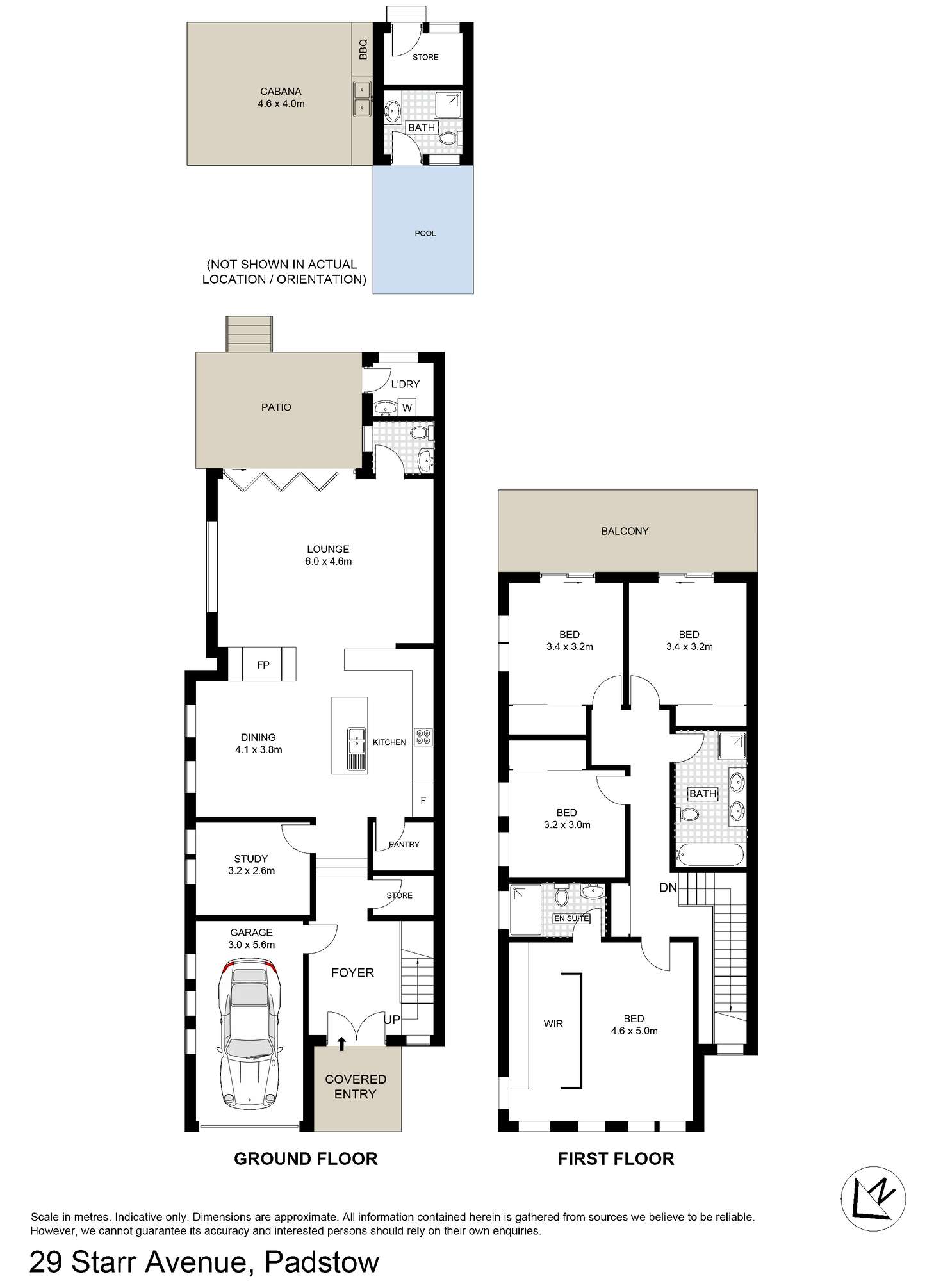 Floorplan of Homely semiDetached listing, 29 Starr Avenue, Padstow NSW 2211