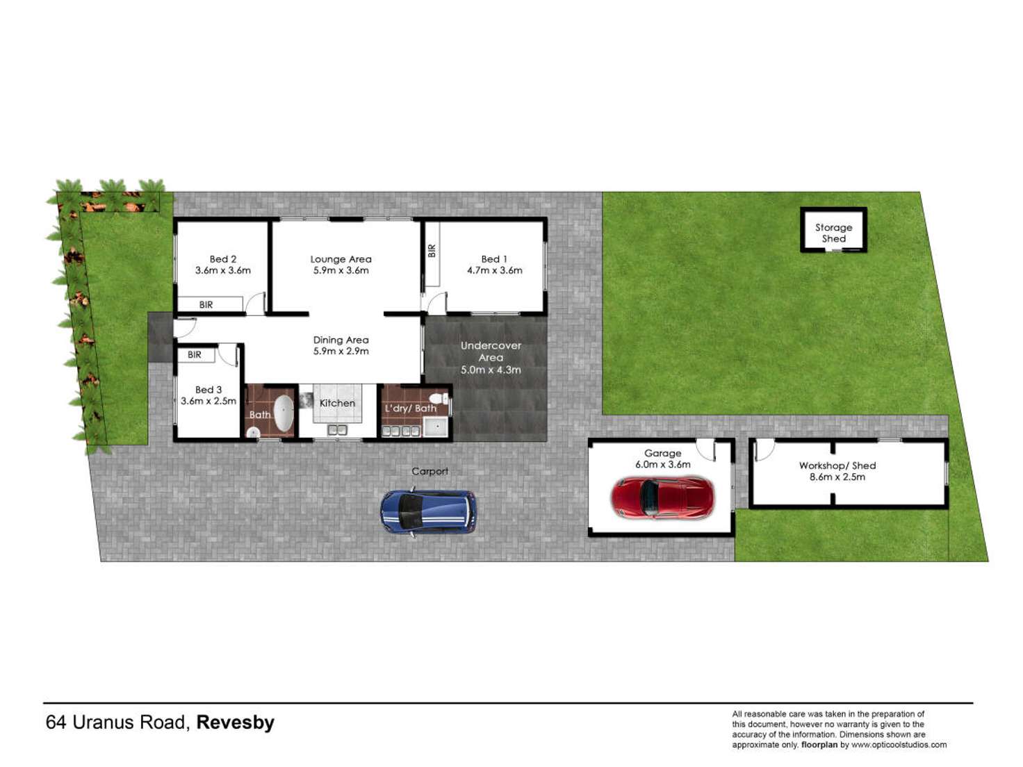 Floorplan of Homely house listing, 64 Uranus Road, Revesby NSW 2212