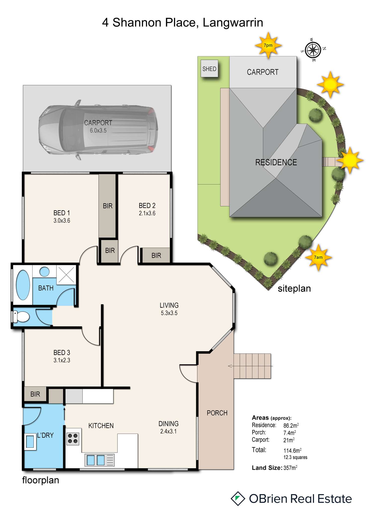 Floorplan of Homely house listing, 4 Shannon Place, Langwarrin VIC 3910