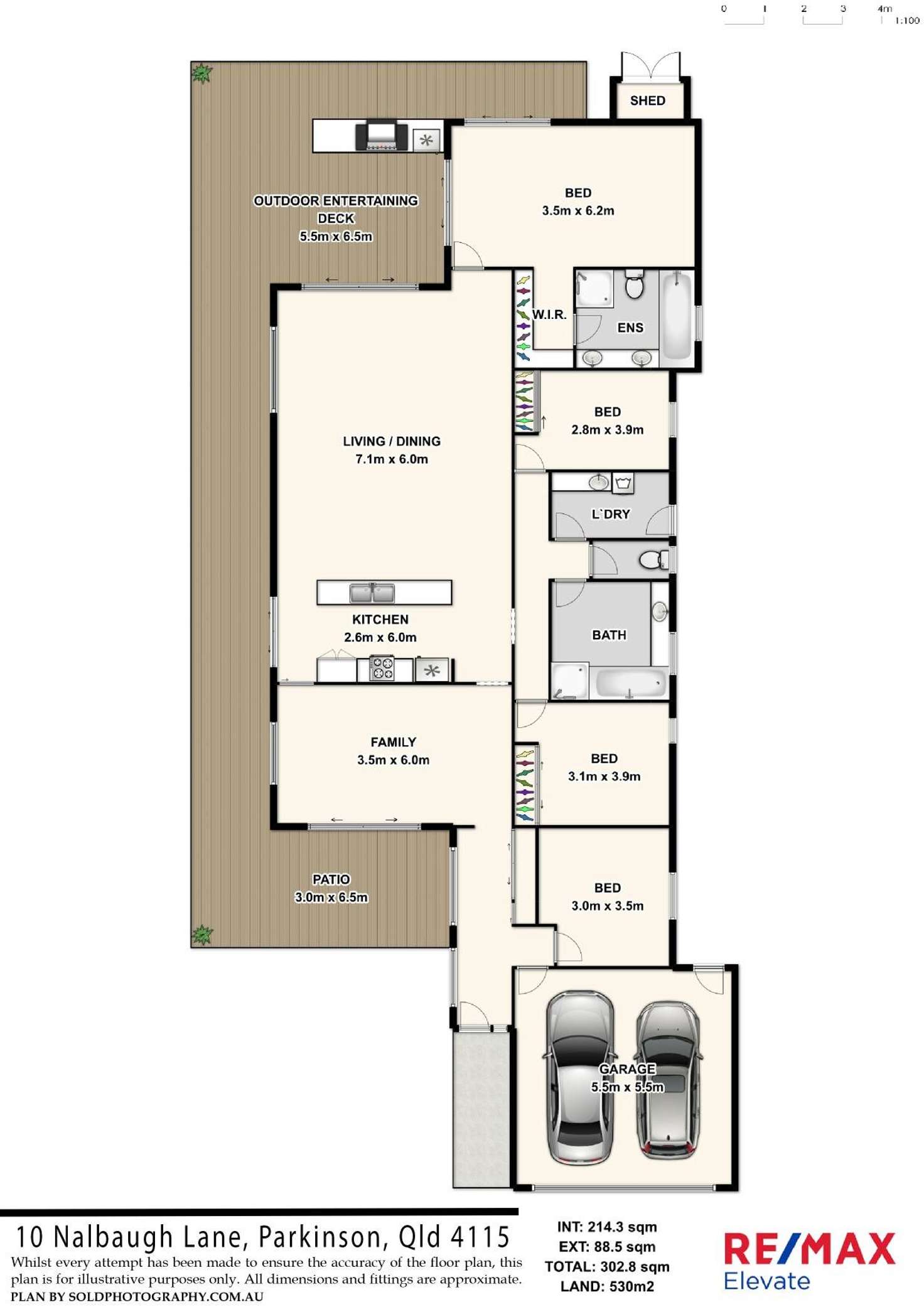 Floorplan of Homely house listing, 10 Nalbaugh Lane, Parkinson QLD 4115
