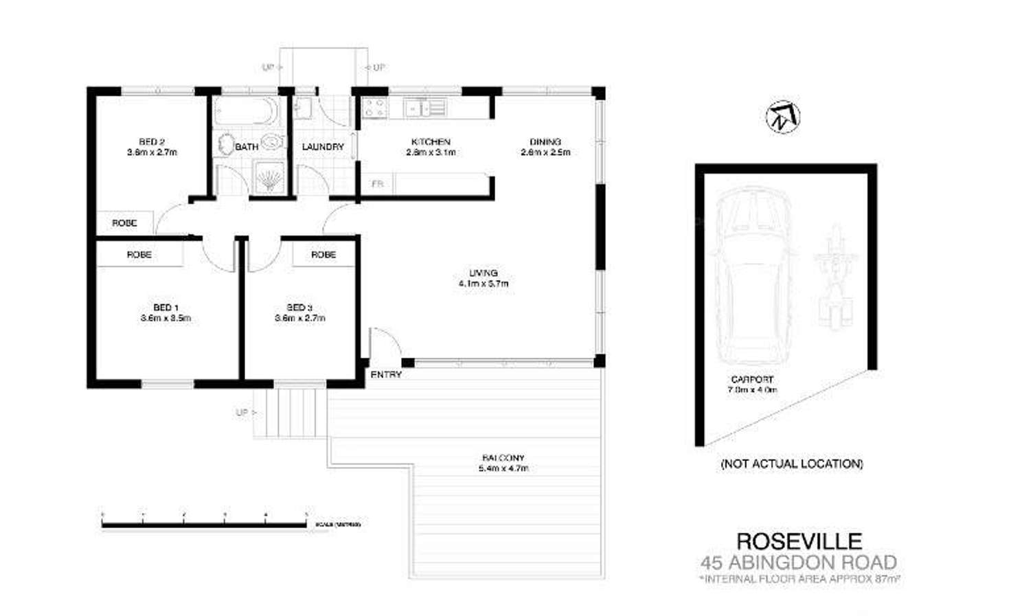 Floorplan of Homely house listing, 45 Abingdon Road, Roseville NSW 2069