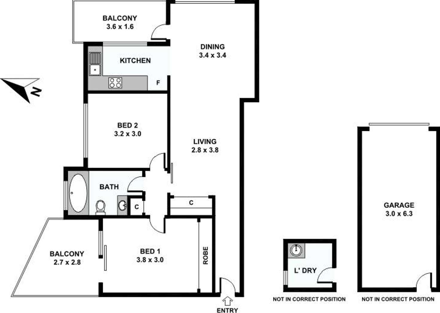 Floorplan of Homely unit listing, 5/9-10 Alexandra Parade, Rockdale NSW 2216