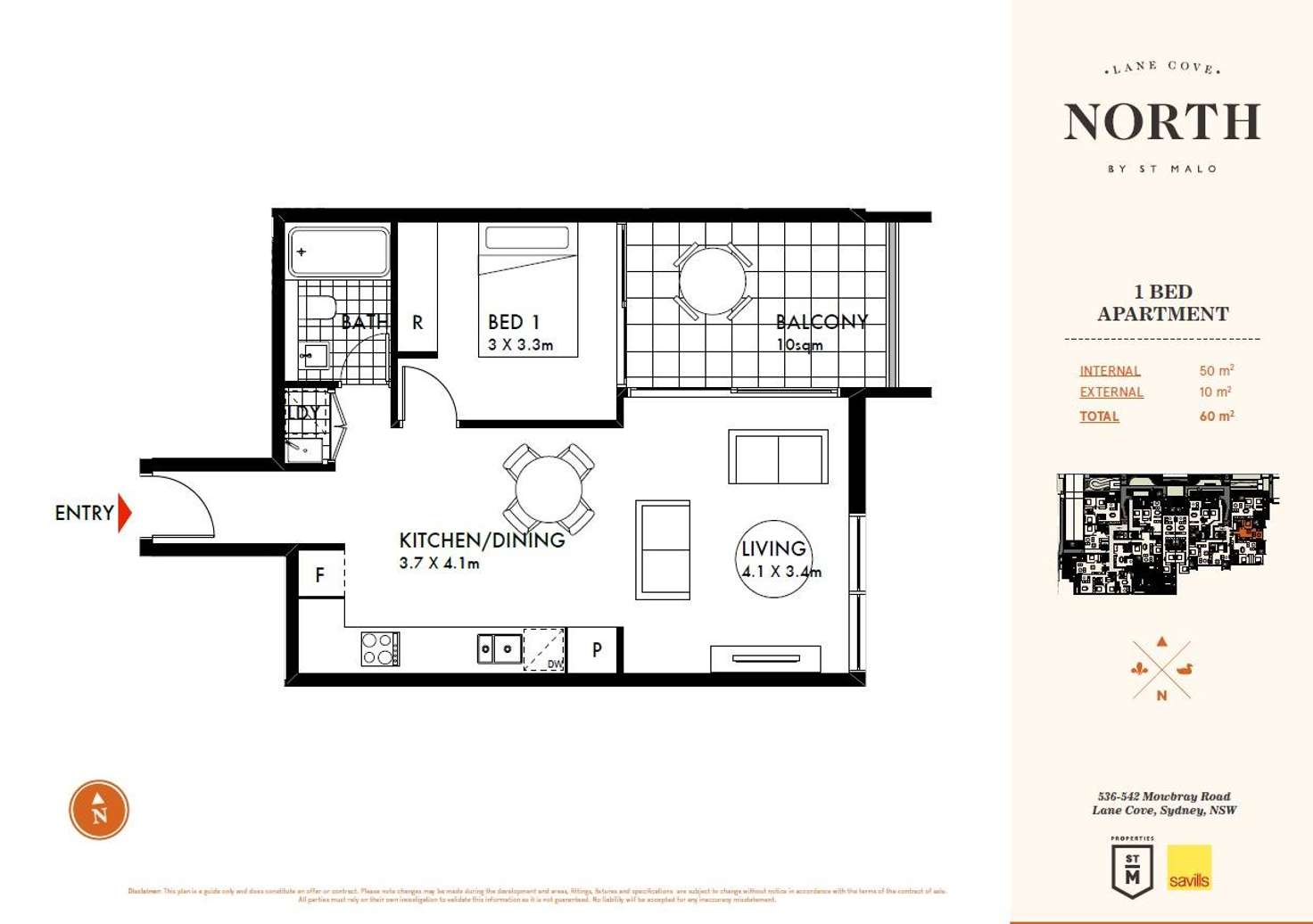 Floorplan of Homely unit listing, 47/536 Mowbray Road, Lane Cove NSW 2066