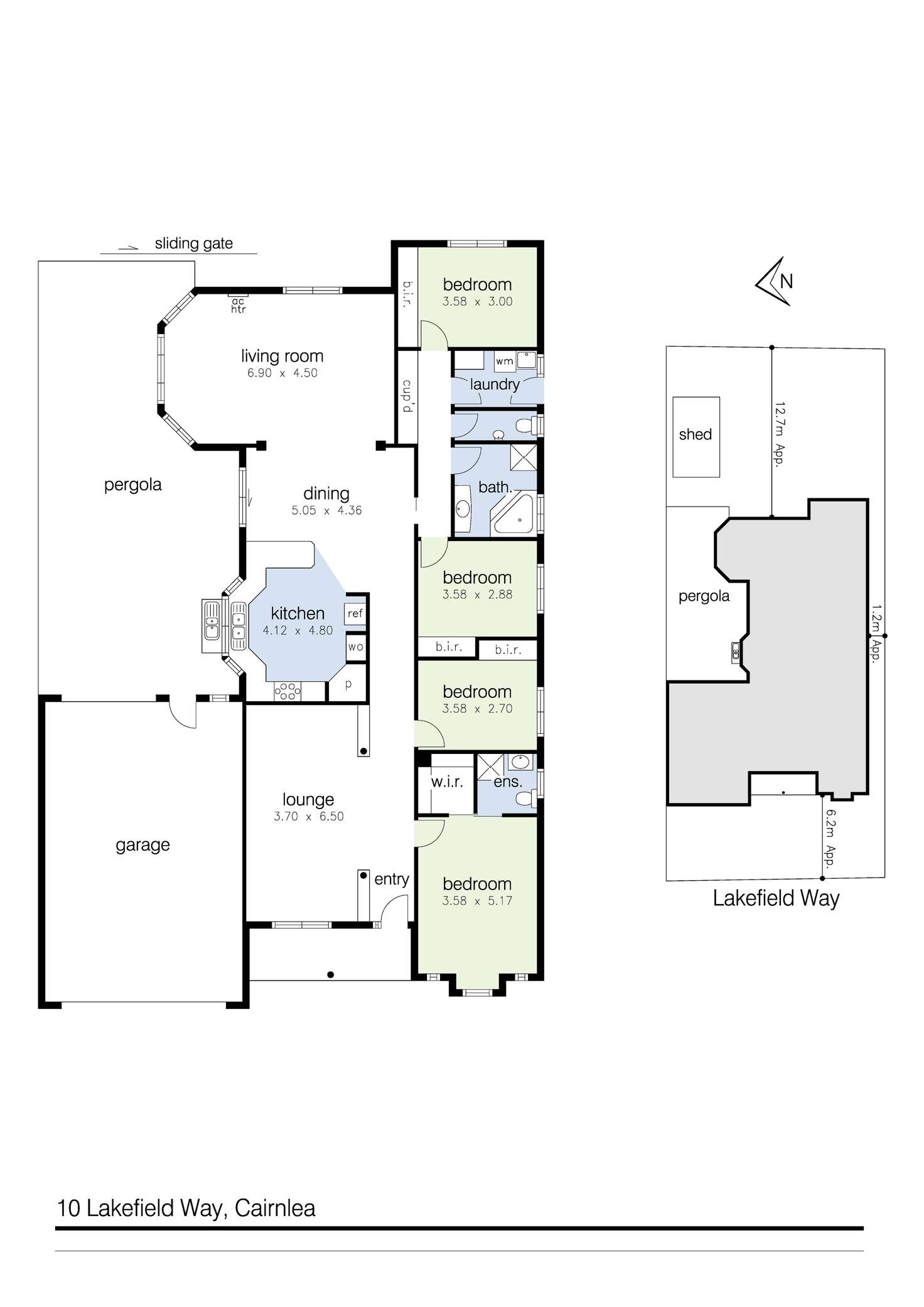 Floorplan of Homely house listing, 10 Lakefield Way, Cairnlea VIC 3023