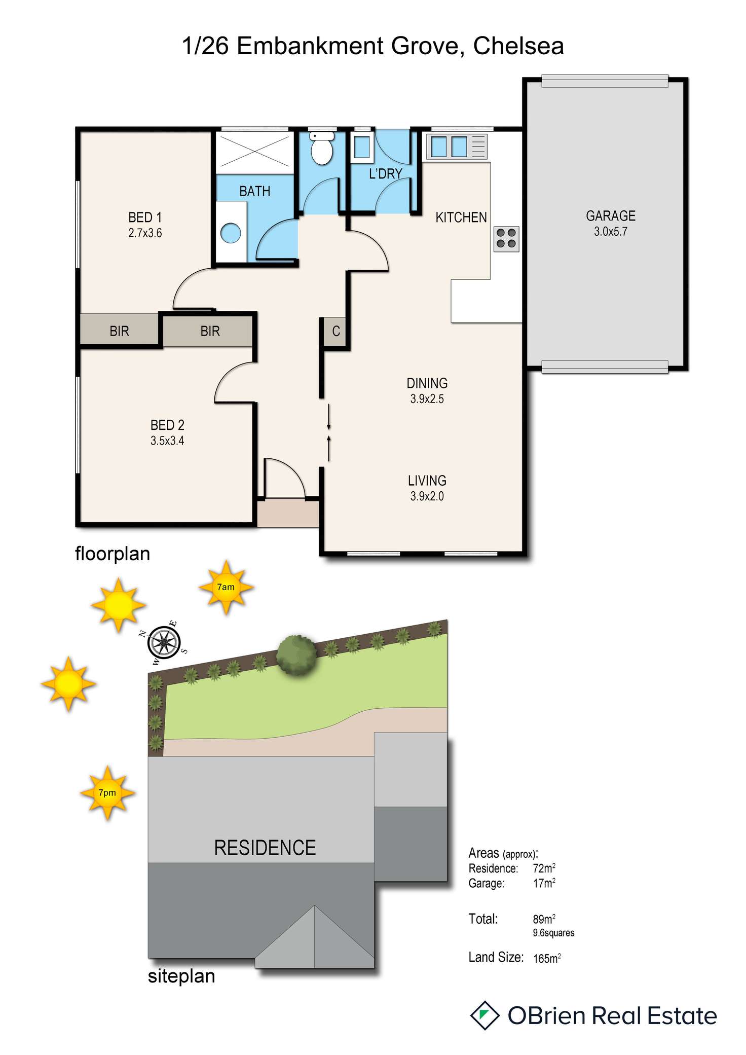 Floorplan of Homely unit listing, 1/26 Embankment Grove, Chelsea VIC 3196
