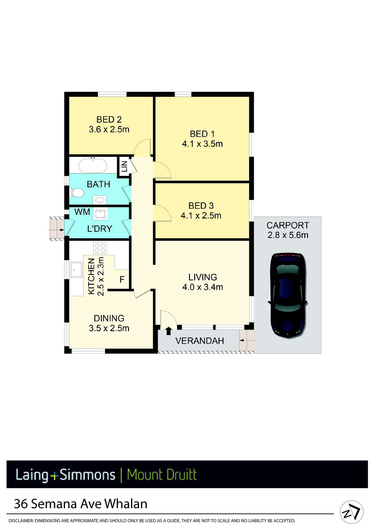 Floorplan of Homely house listing, 36 Semana Street, Whalan NSW 2770