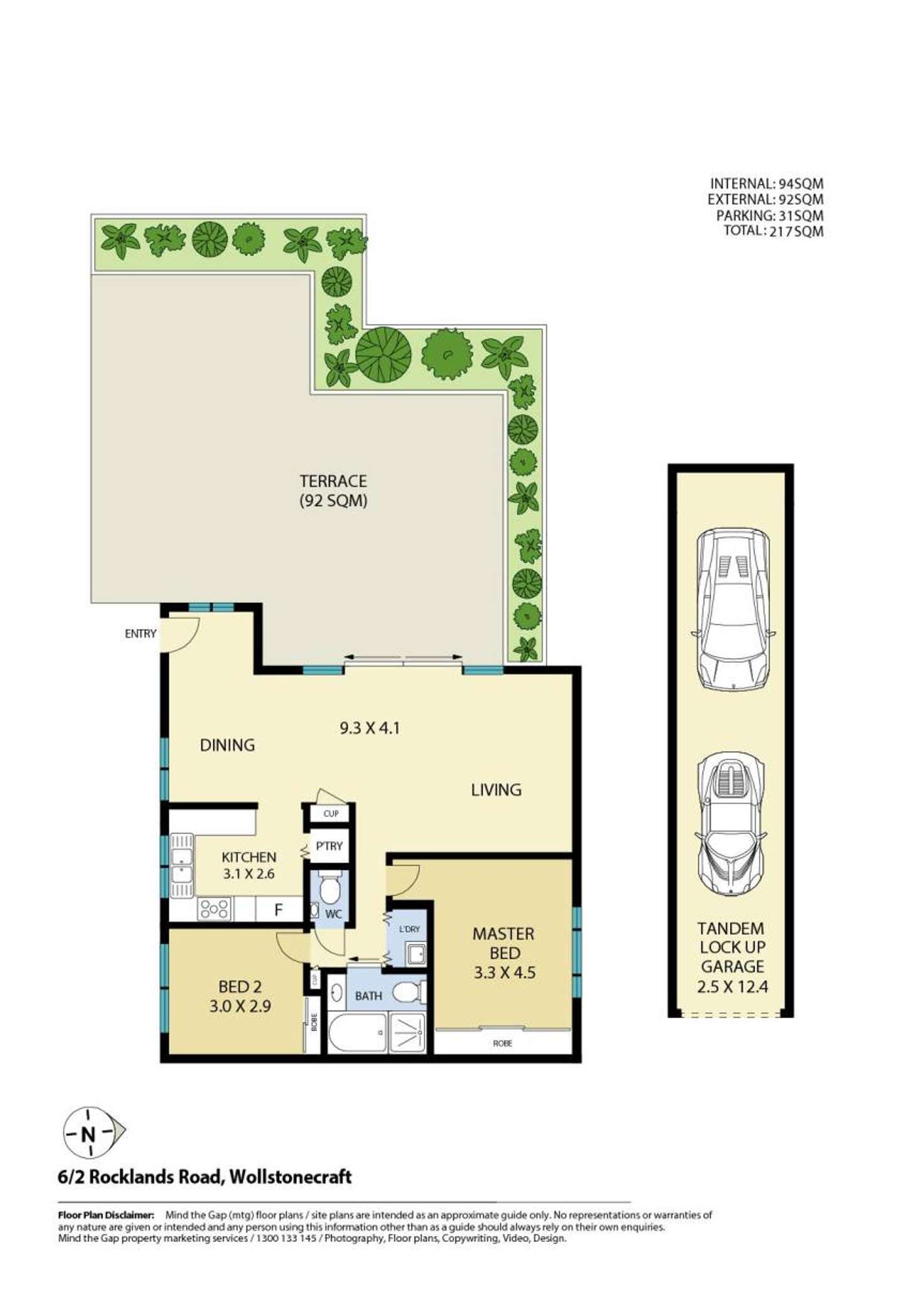 Floorplan of Homely apartment listing, 6/2 Rocklands Road, Wollstonecraft NSW 2065