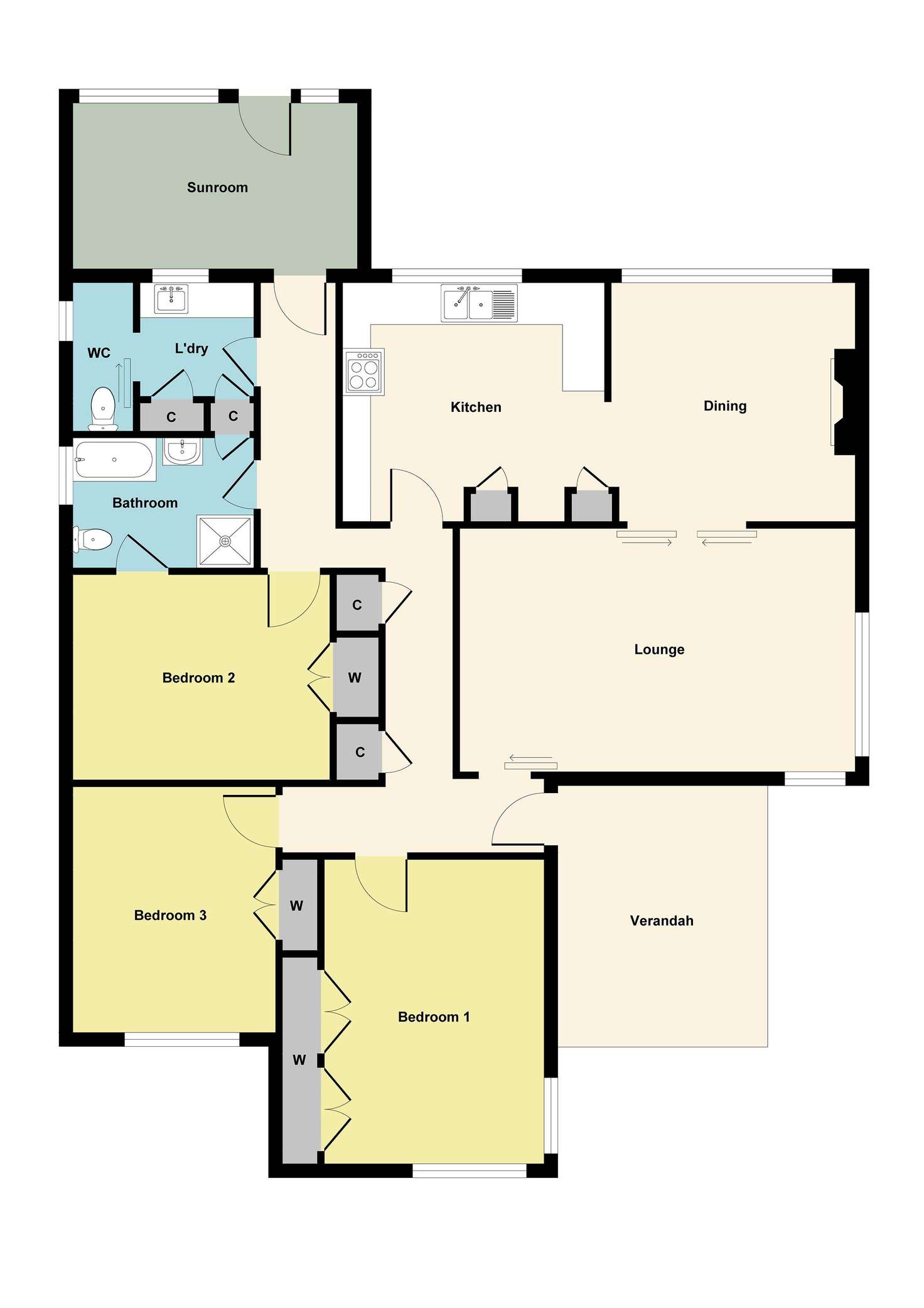 Floorplan of Homely house listing, 4 Laidlaw Street, Maryborough VIC 3465