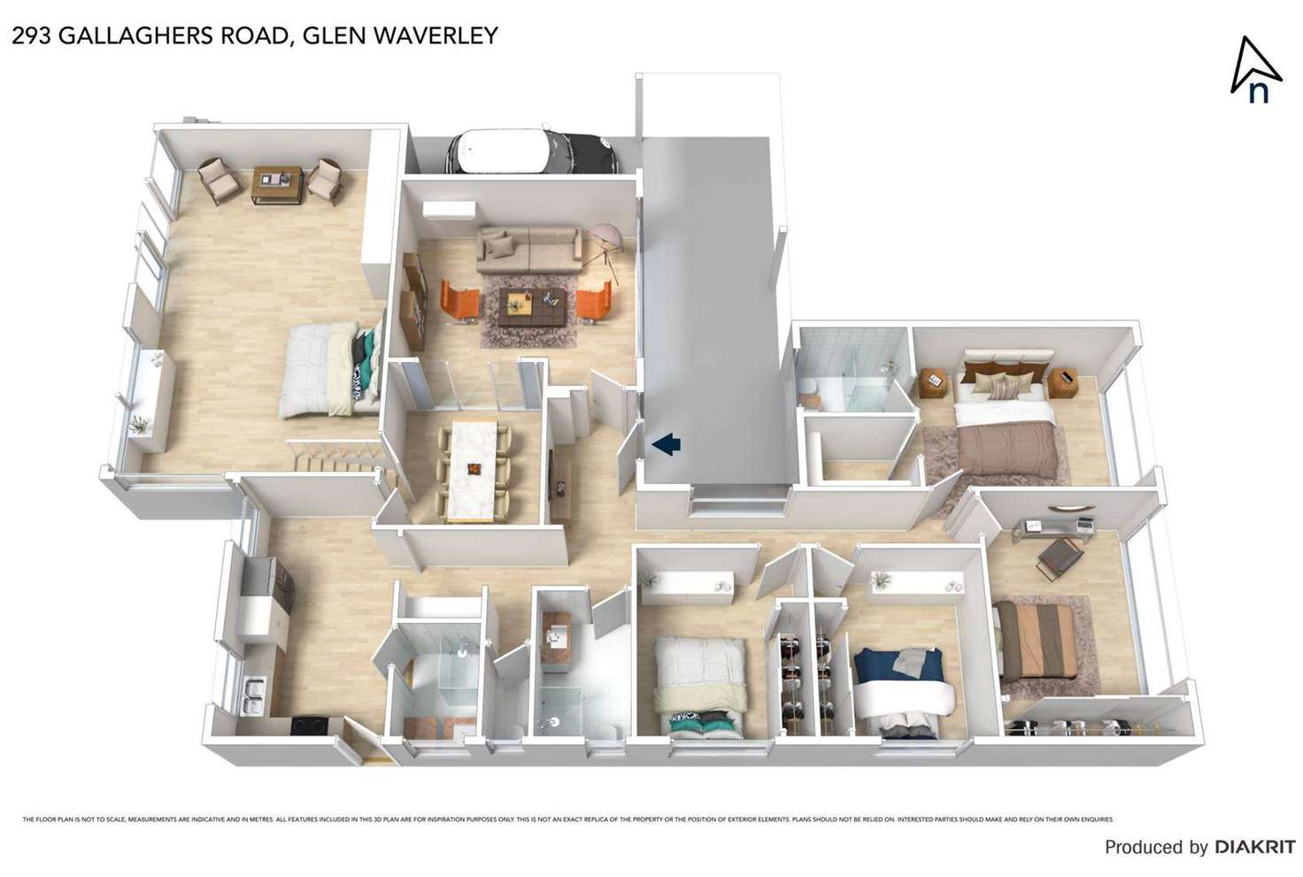 Floorplan of Homely house listing, 293 Gallaghers Road, Glen Waverley VIC 3150