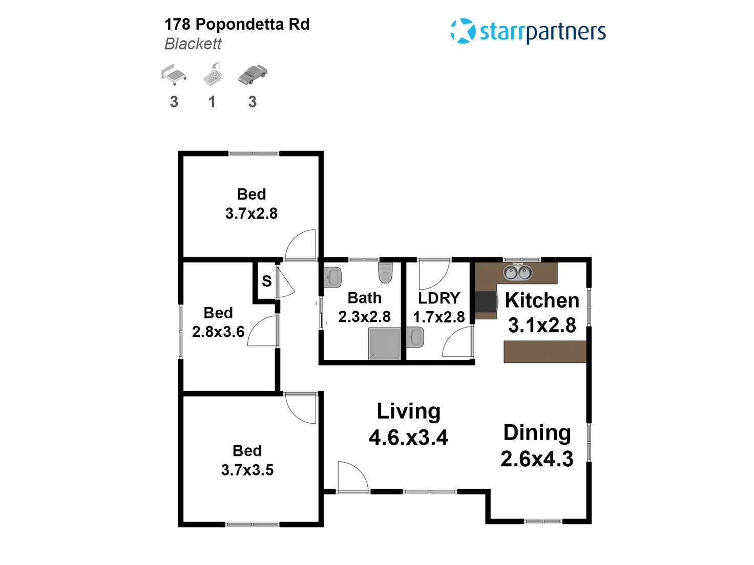 Floorplan of Homely house listing, 178 Popondetta Road, Blackett NSW 2770