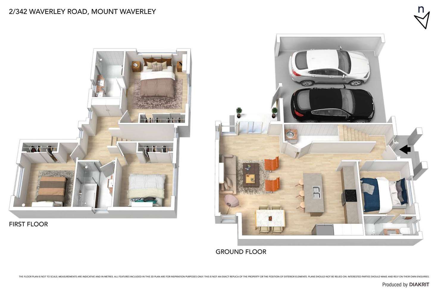Floorplan of Homely townhouse listing, 342B Waverley Road, Mount Waverley VIC 3149
