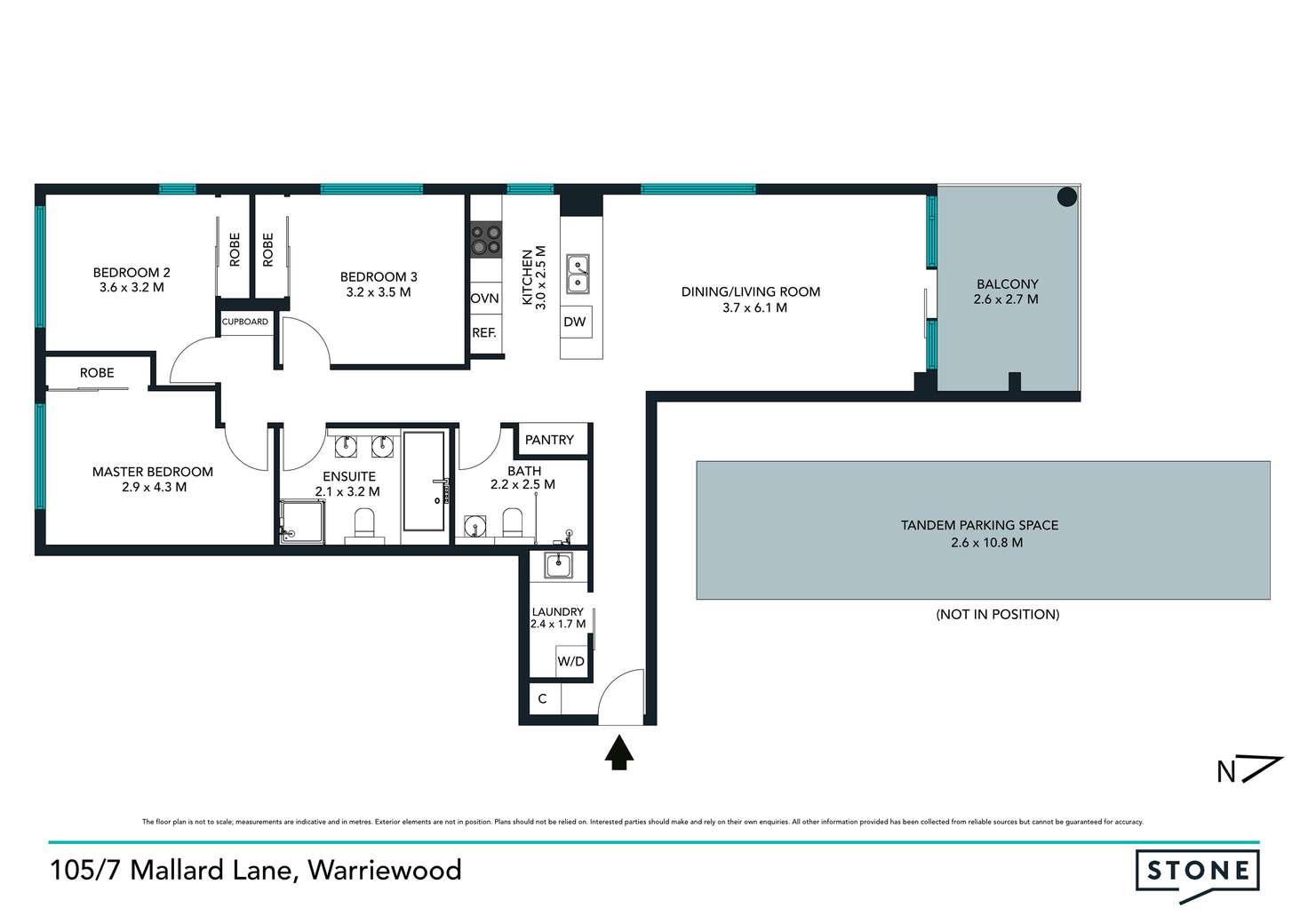 Floorplan of Homely apartment listing, 105/7 Mallard Lane, Warriewood NSW 2102