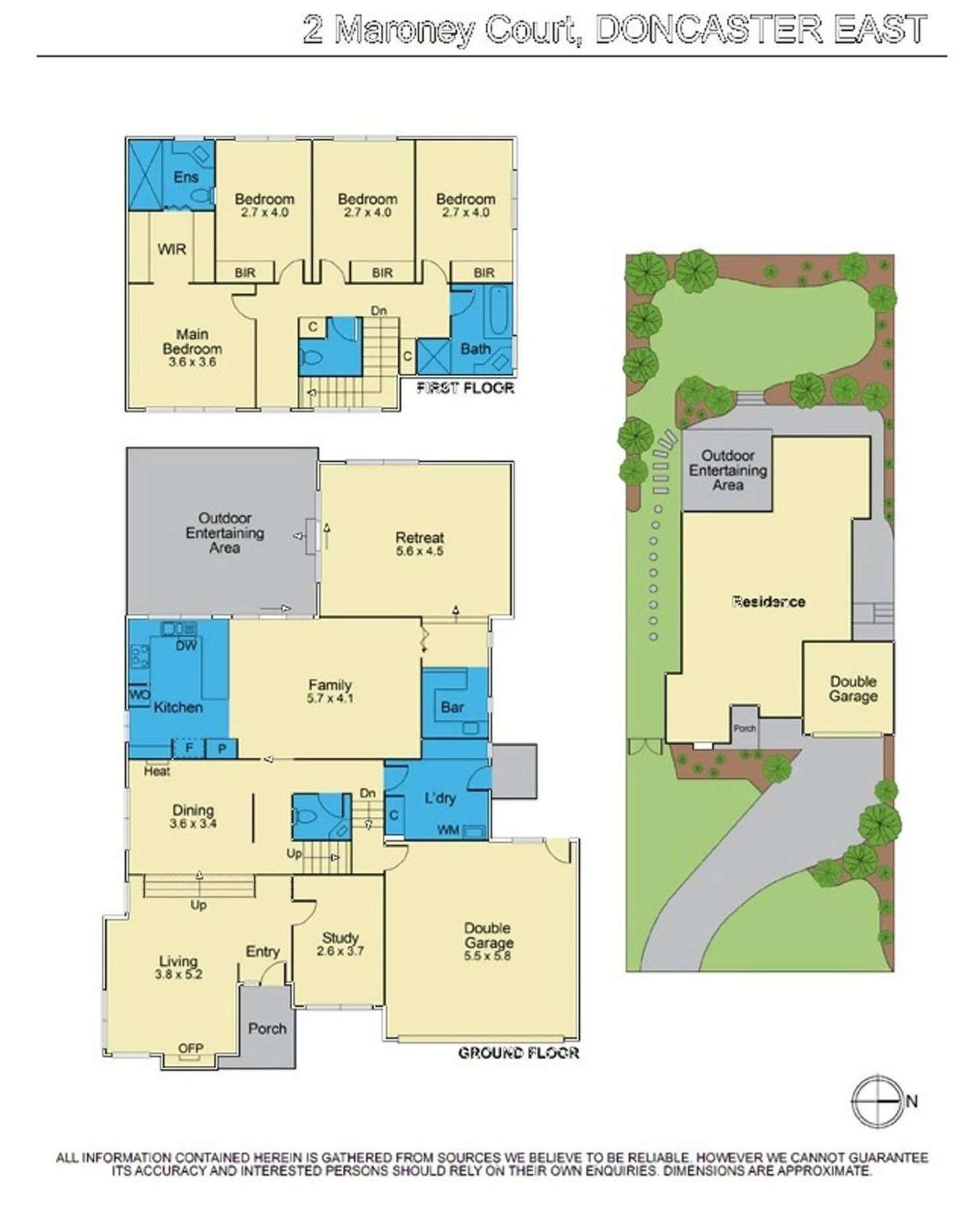 Floorplan of Homely house listing, 2 Maroney Court, Doncaster East VIC 3109