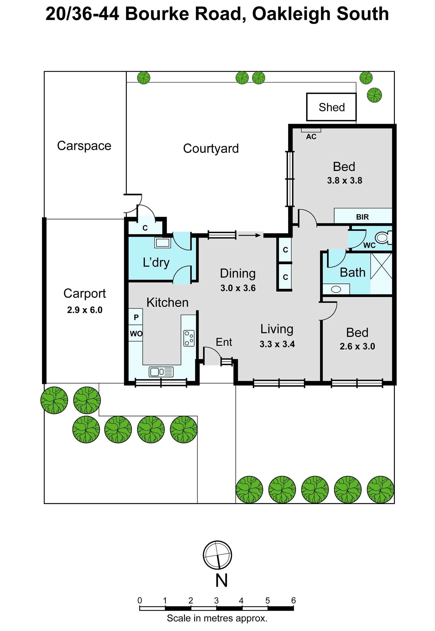 Floorplan of Homely unit listing, 20/36-44 Bourke Road, Oakleigh South VIC 3167