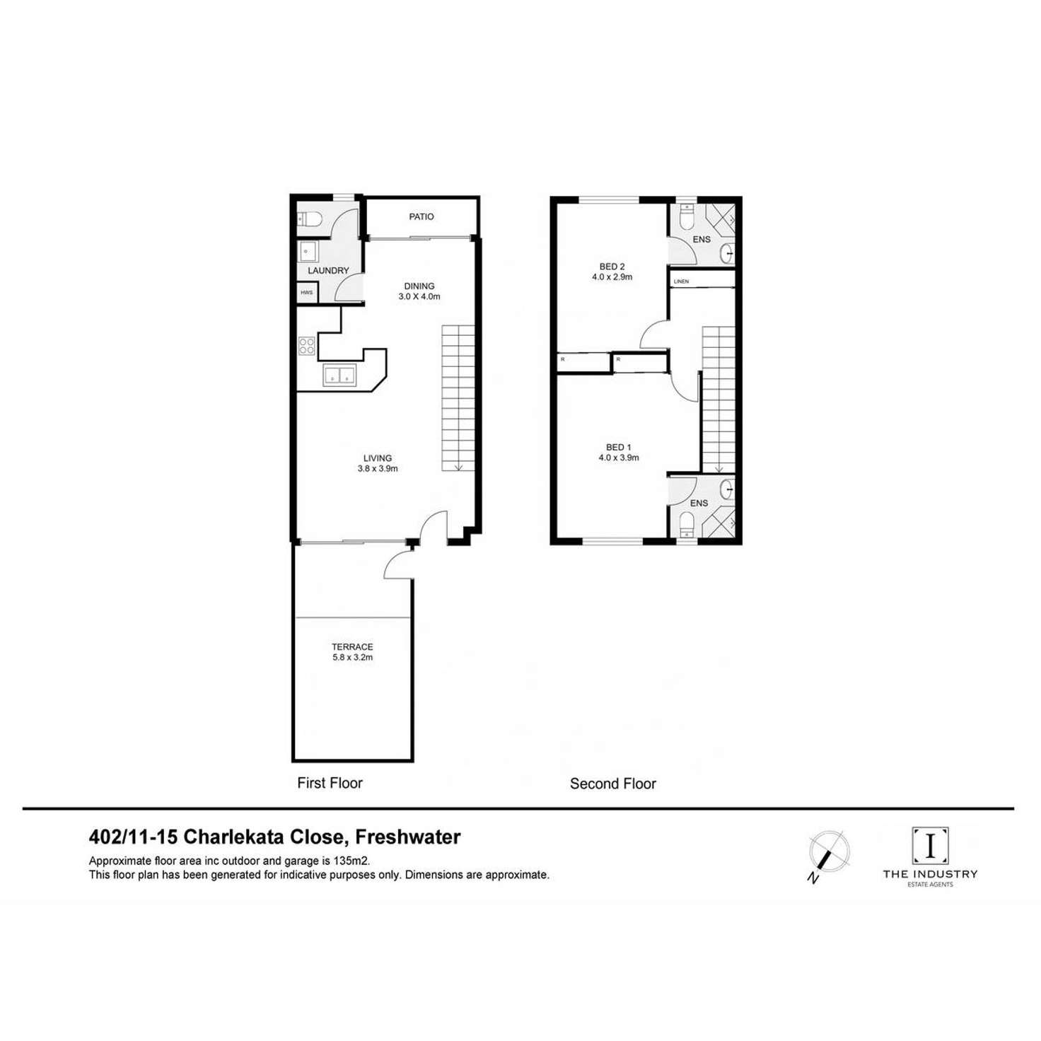 Floorplan of Homely unit listing, 402/11-15 Charlekata Close, Freshwater QLD 4870