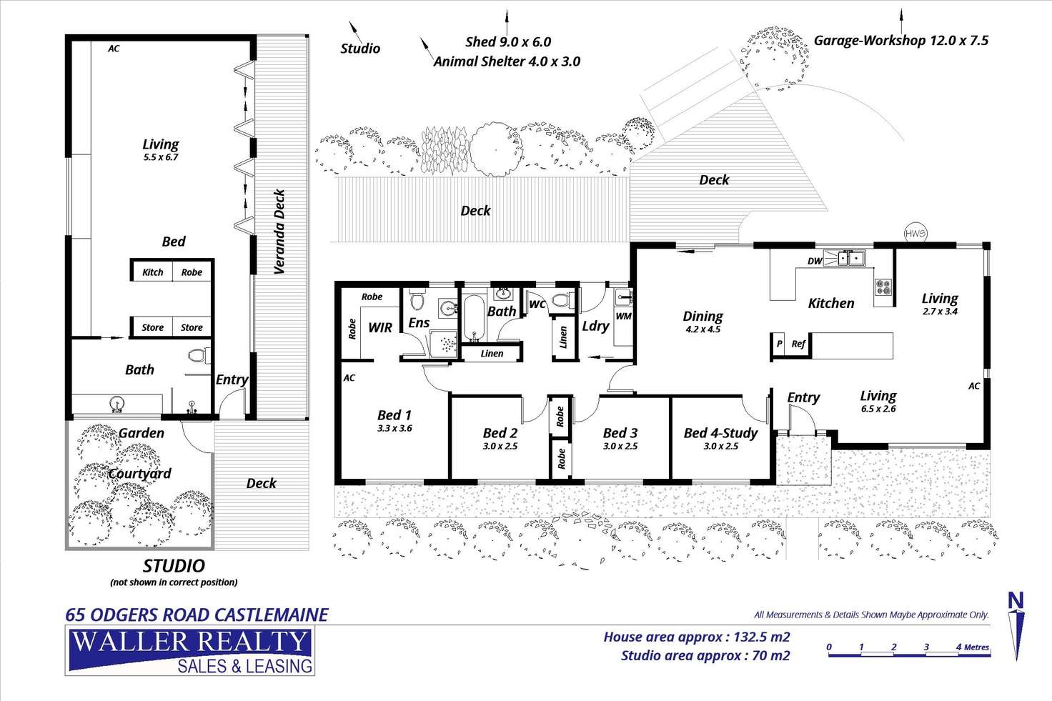 Floorplan of Homely house listing, 65 Odgers Road, Castlemaine VIC 3450