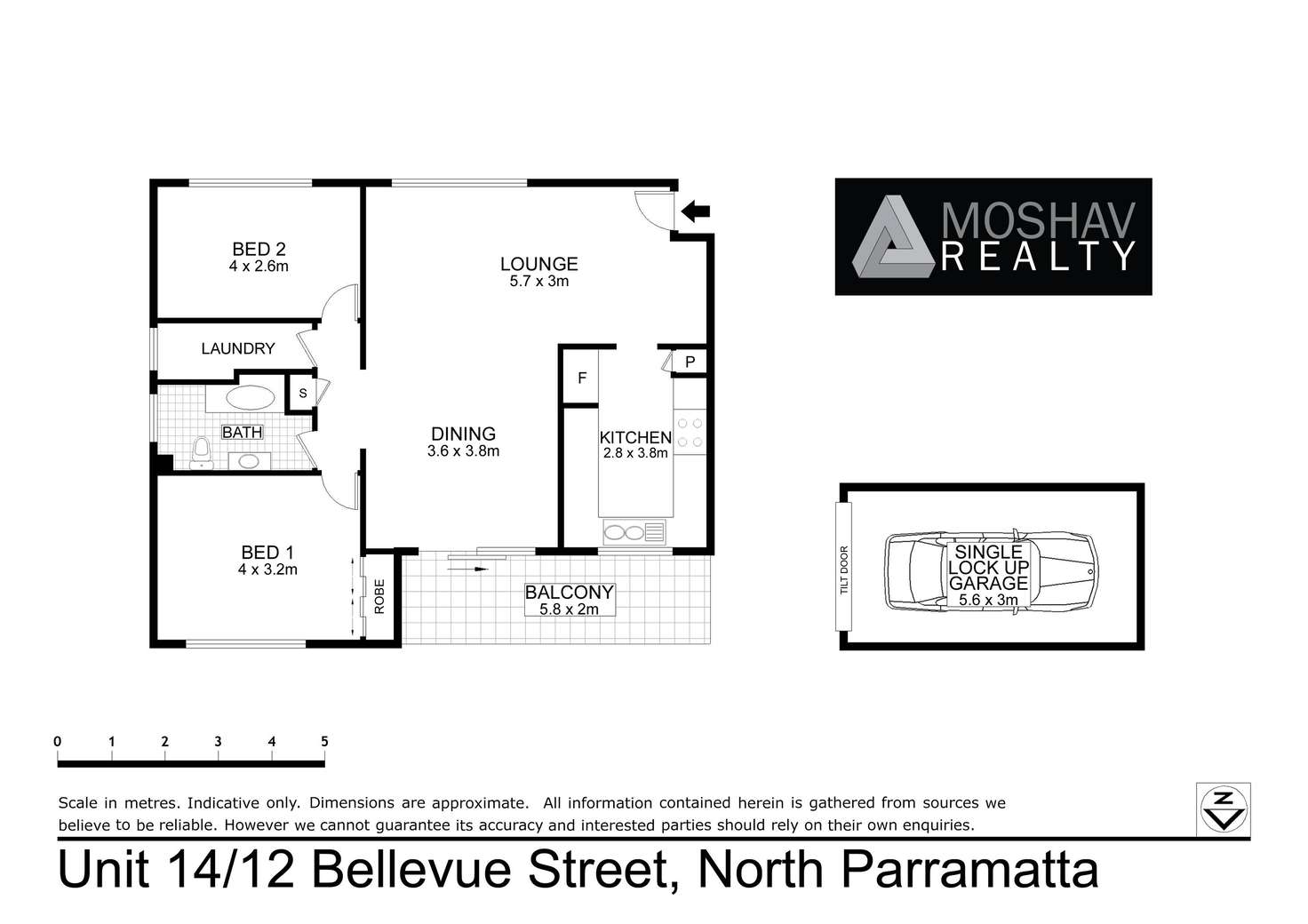 Floorplan of Homely apartment listing, 14/12 Bellevue Street, North Parramatta NSW 2151