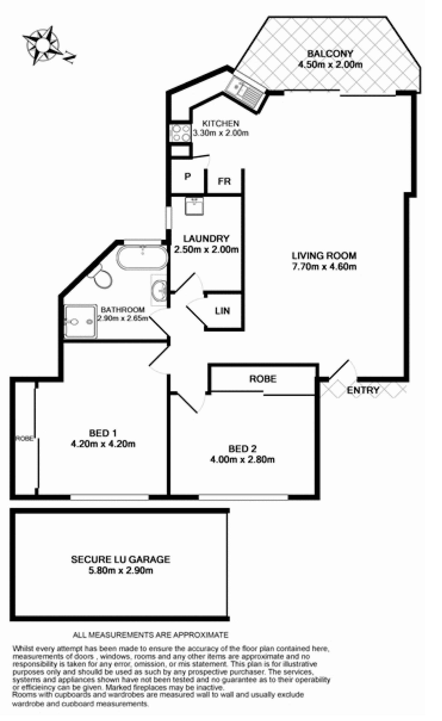 Floorplan of Homely unit listing, 17/61-65 Eton Street, Sutherland NSW 2232