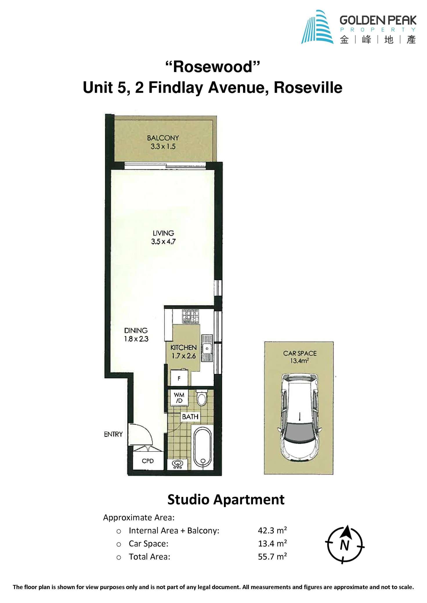 Floorplan of Homely apartment listing, 5/2 Findlay Avenue, Roseville NSW 2069