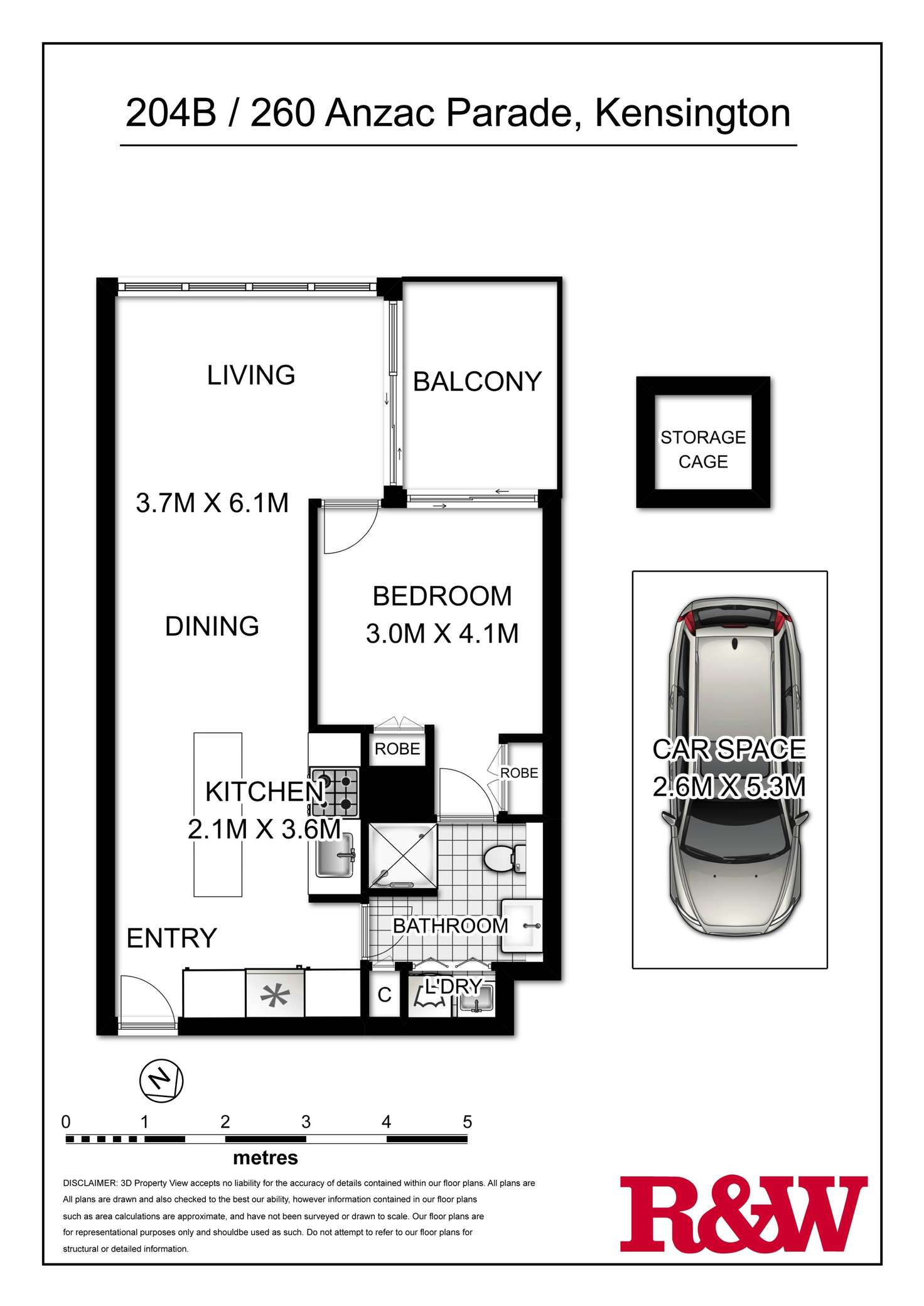Floorplan of Homely apartment listing, 204B/260 Anzac Parade, Kensington NSW 2033