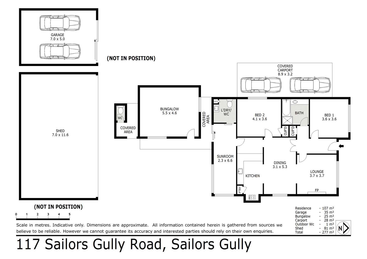 Floorplan of Homely house listing, 117 Sailors Gully Road, Eaglehawk VIC 3556