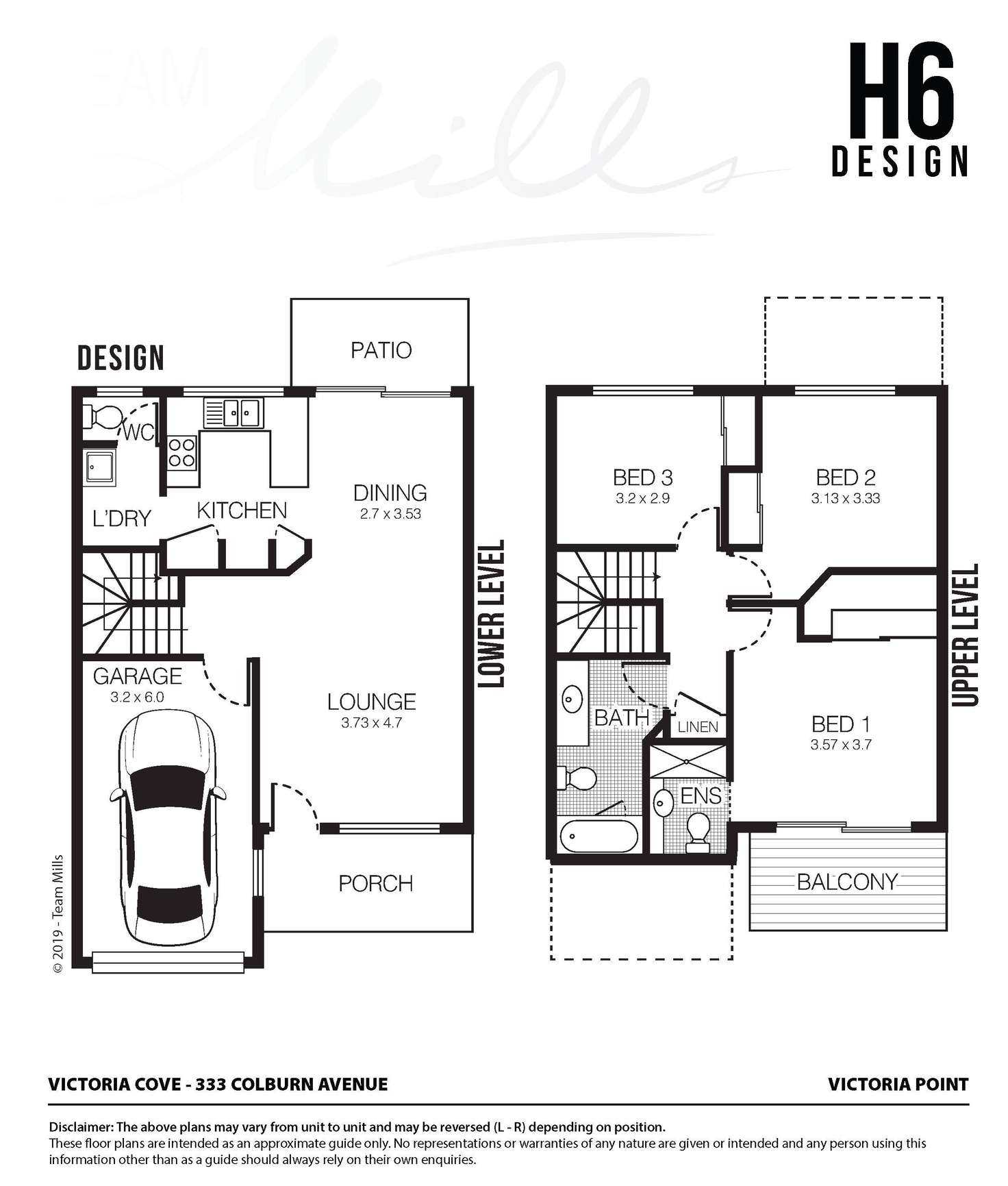 Floorplan of Homely townhouse listing, 123/333 Colburn Avenue, Victoria Point QLD 4165