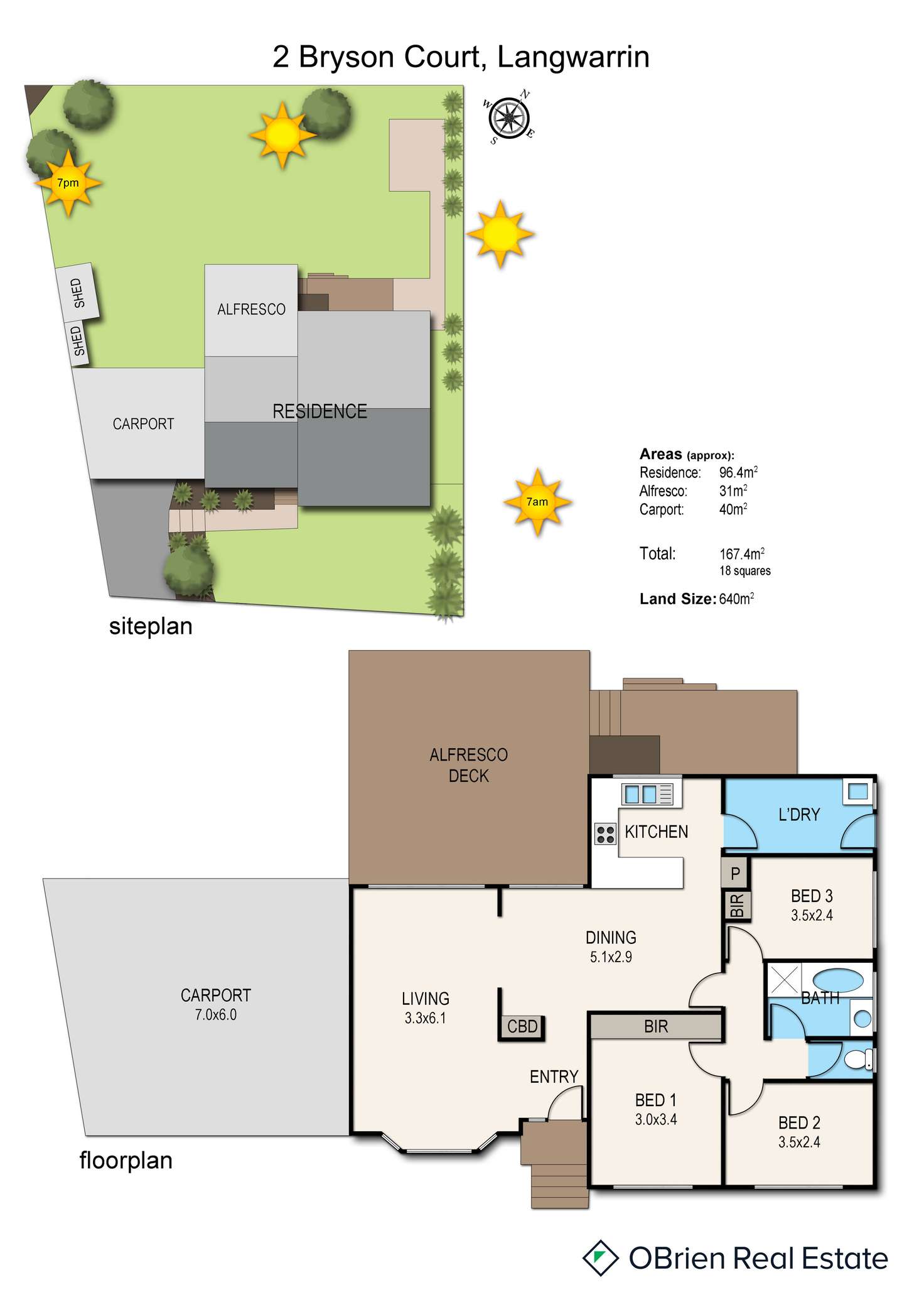 Floorplan of Homely house listing, 2 Bryson Court, Langwarrin VIC 3910