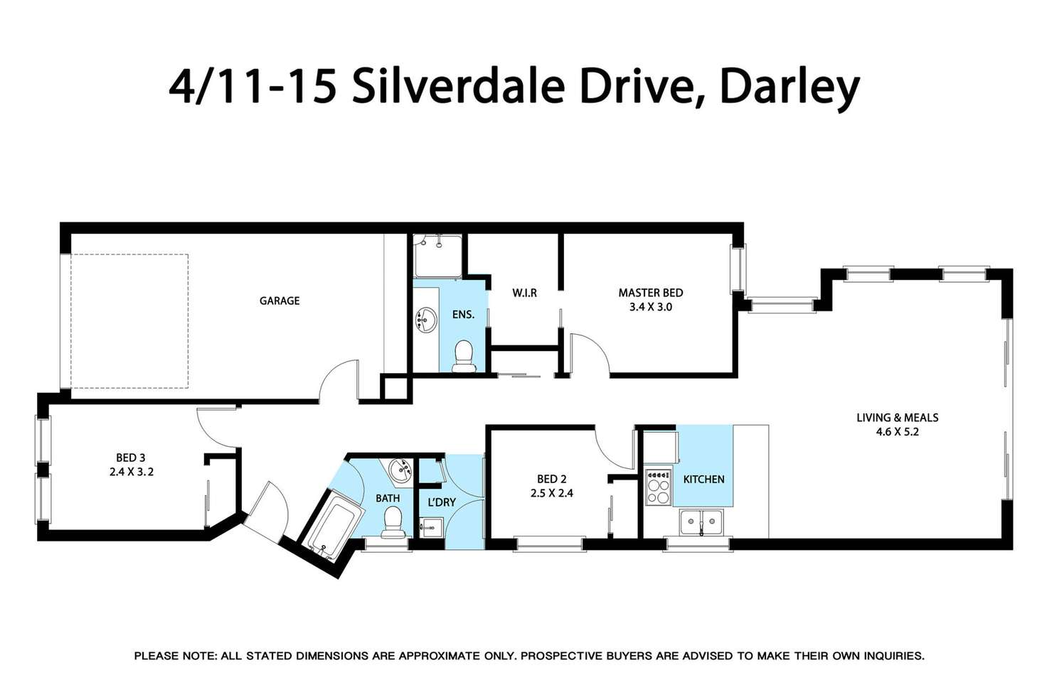 Floorplan of Homely unit listing, 4/11-15 Silverdale Drive, Darley VIC 3340
