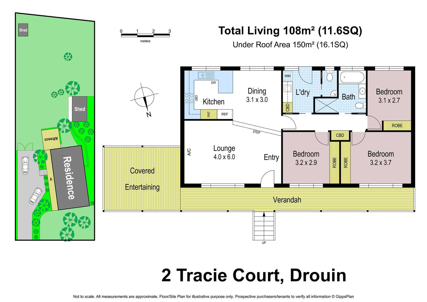 Floorplan of Homely house listing, 2 Tracie Court, Drouin VIC 3818