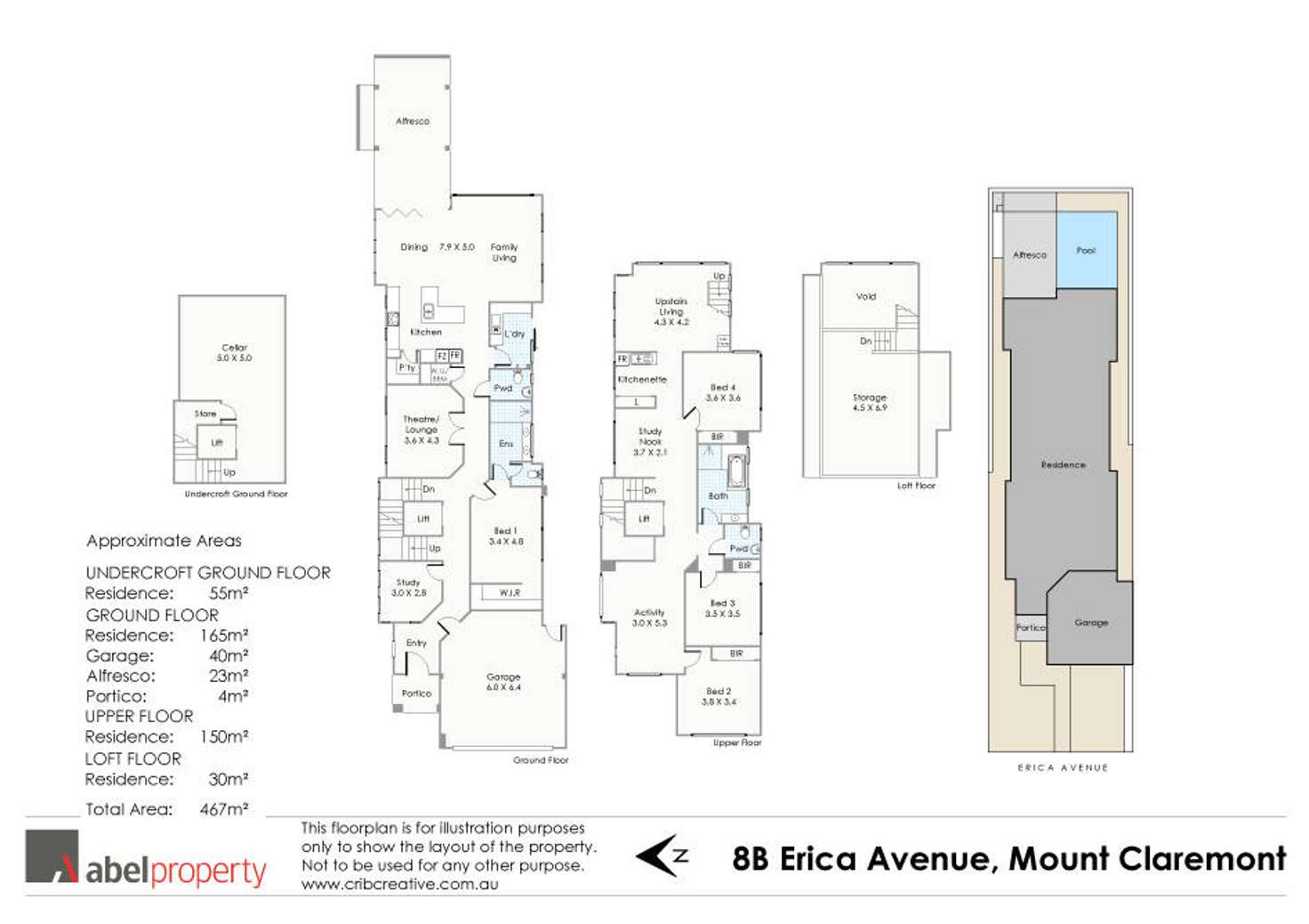 Floorplan of Homely house listing, 8B Erica Avenue, Mount Claremont WA 6010