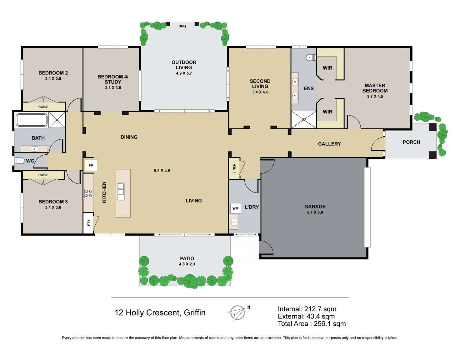 Floorplan of Homely house listing, 12 Holly Crescent, Griffin QLD 4503