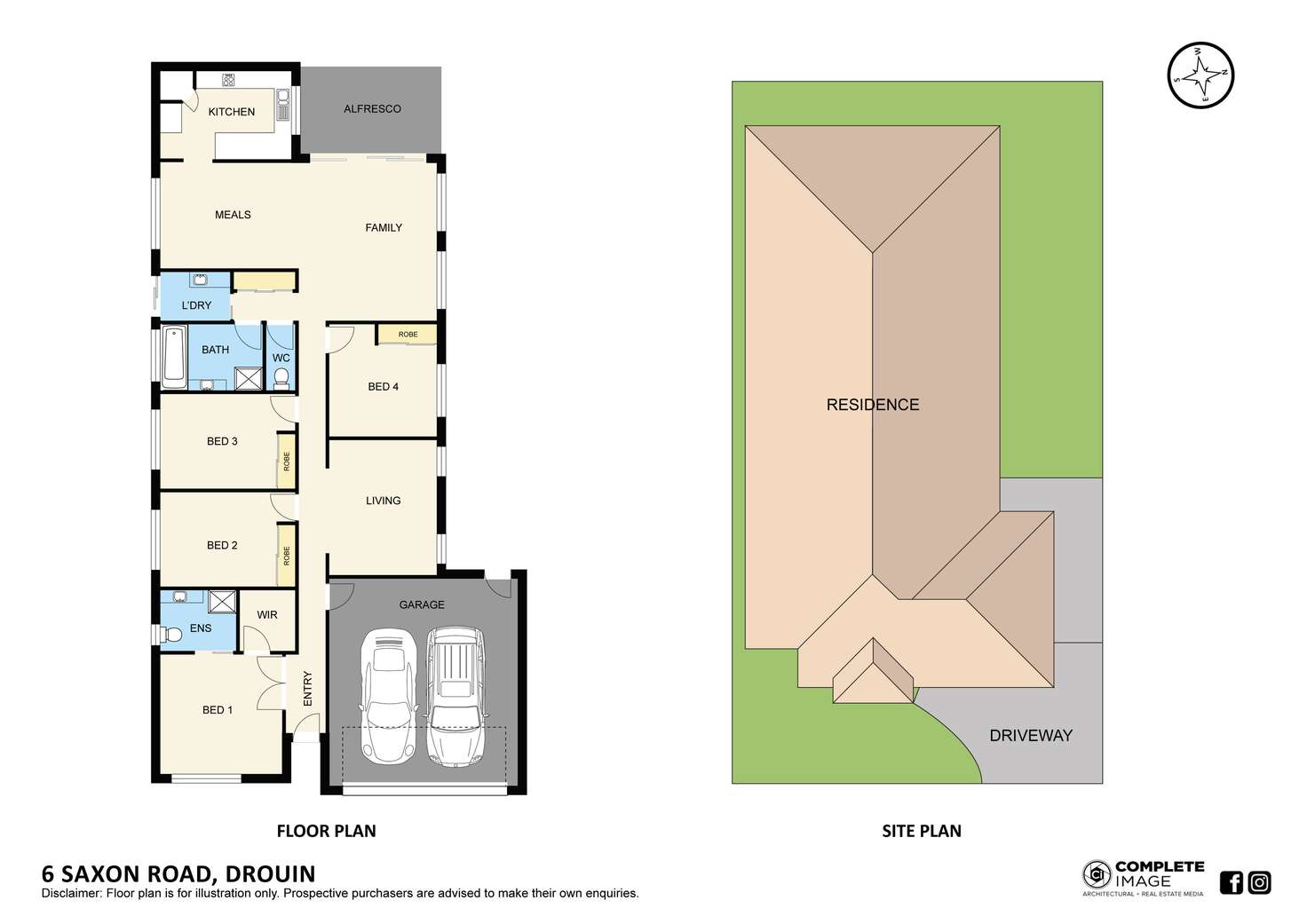 Floorplan of Homely house listing, 6 Saxon Road, Drouin VIC 3818