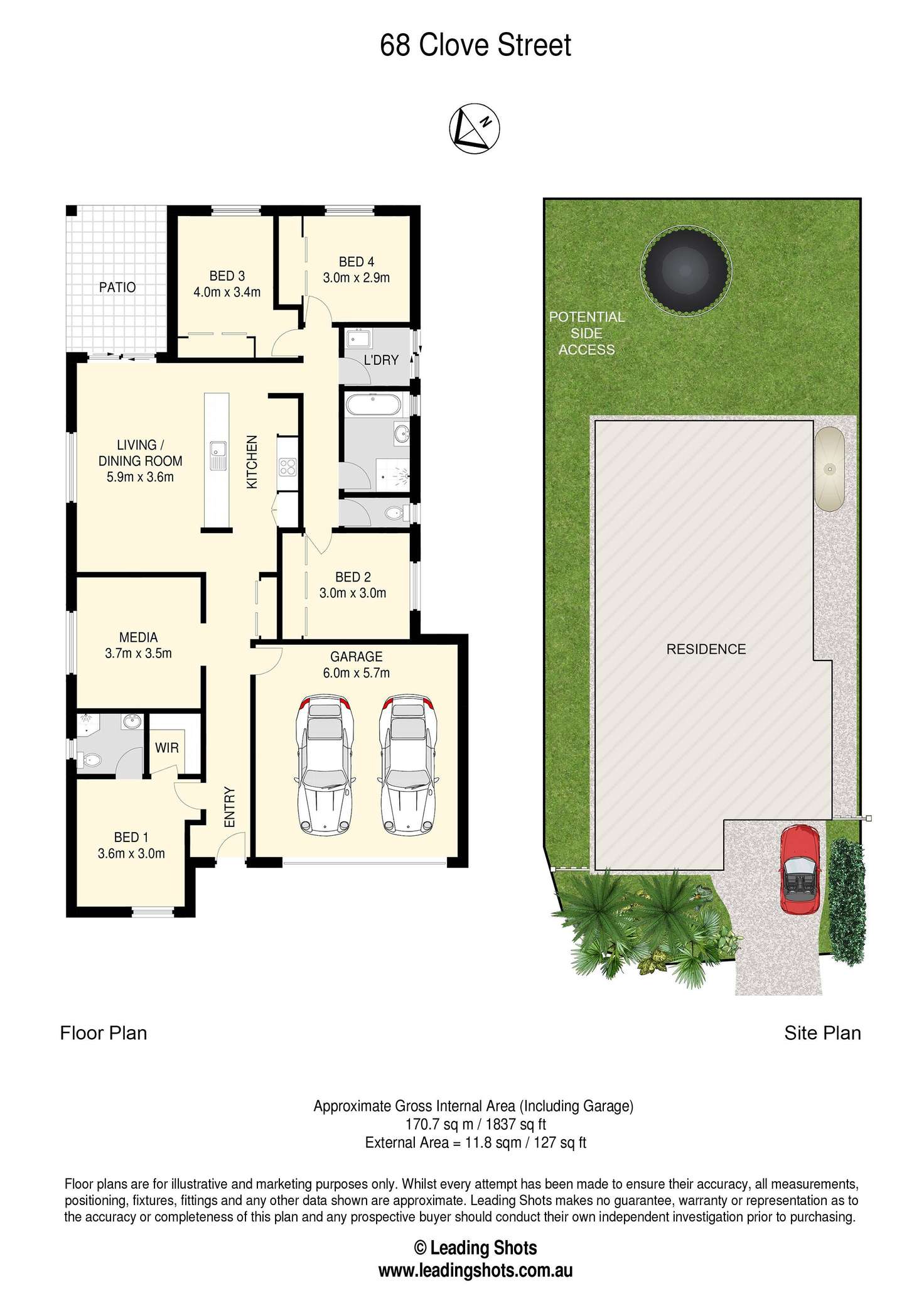 Floorplan of Homely house listing, 68 Clove Street, Griffin QLD 4503