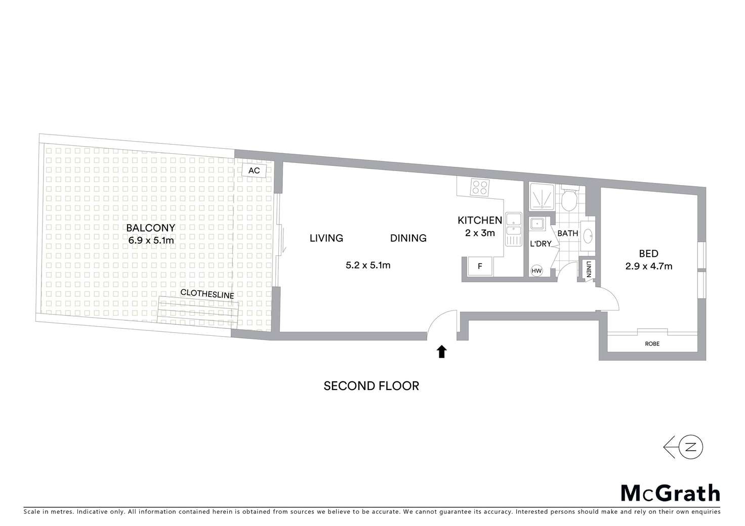 Floorplan of Homely apartment listing, 29c/21 Beissel Street, Belconnen ACT 2617