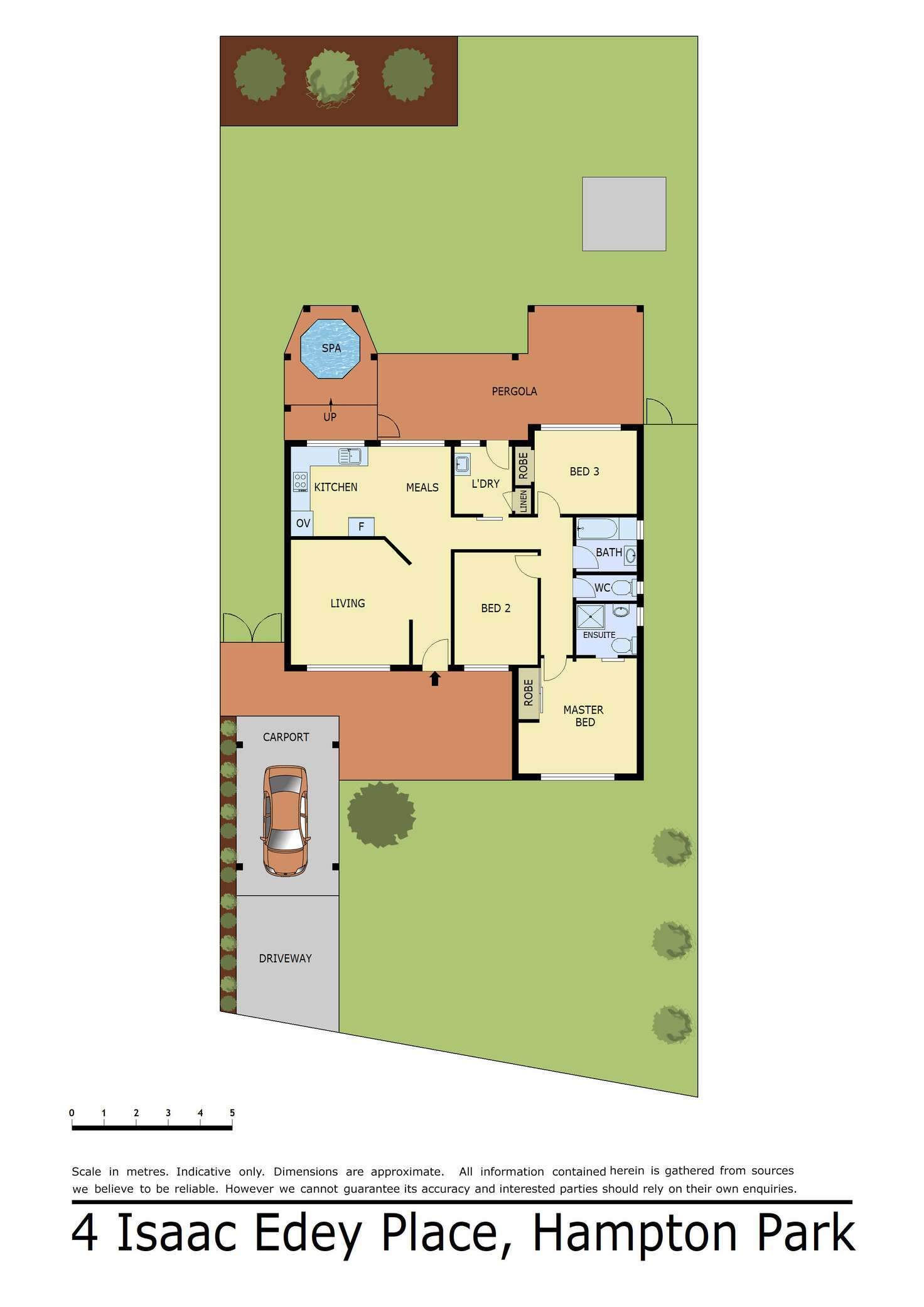 Floorplan of Homely house listing, 4 Isaac Edey Place, Hampton Park VIC 3976