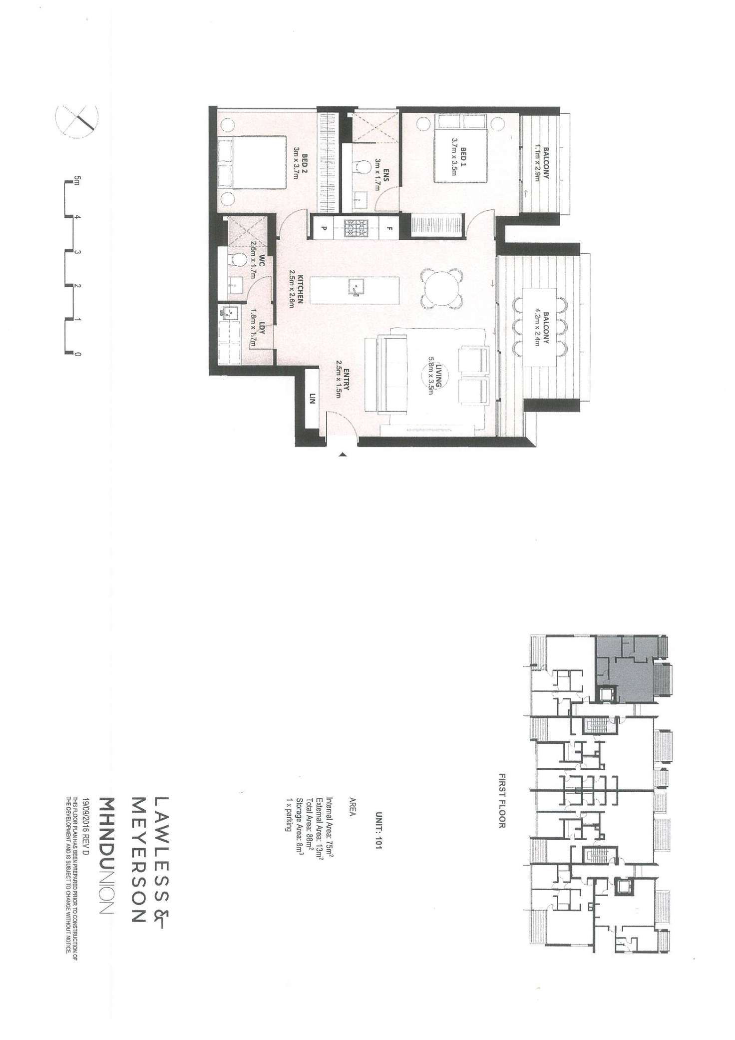 Floorplan of Homely apartment listing, 101/4-8 Patterson Street, Double Bay NSW 2028