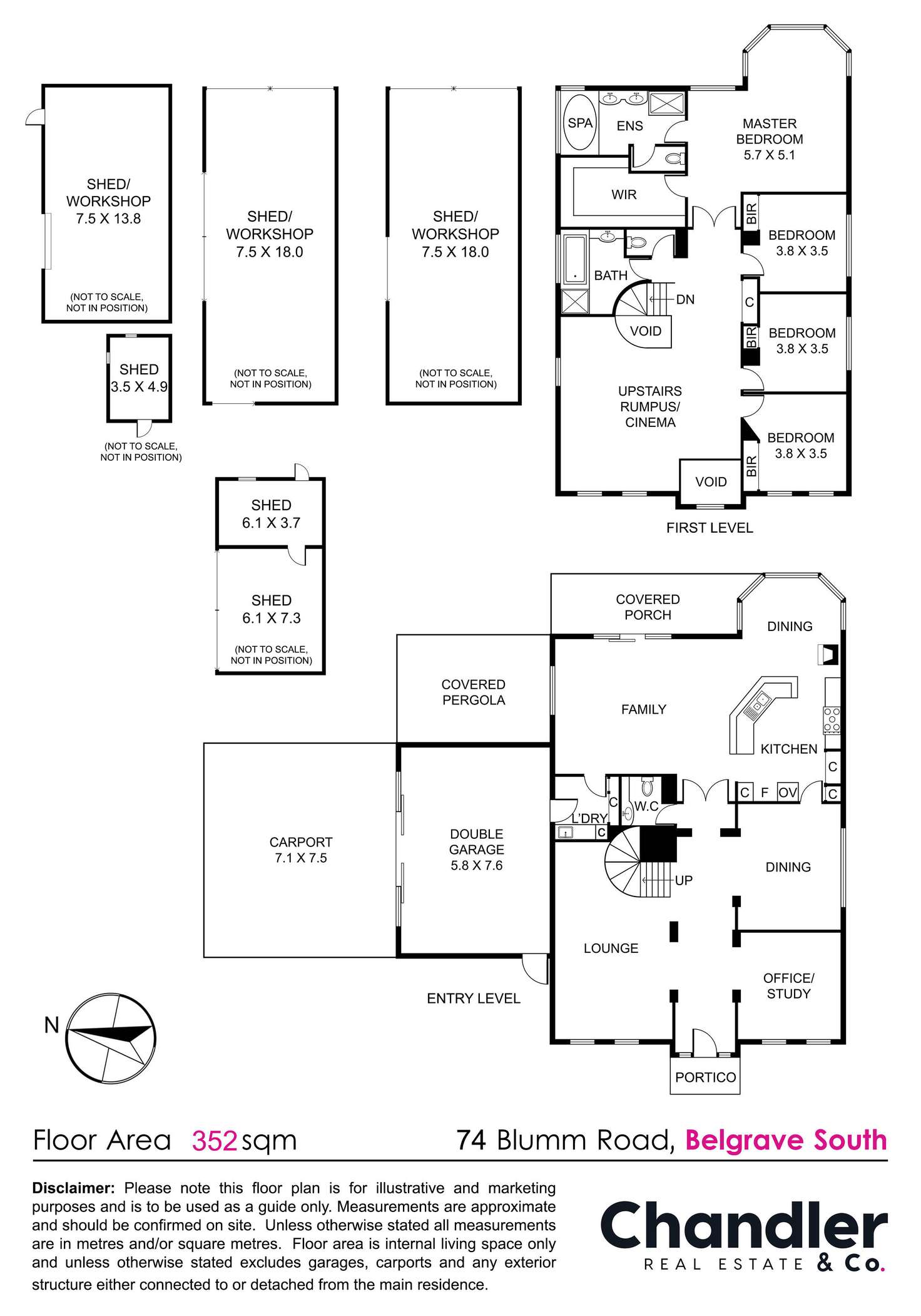 Floorplan of Homely house listing, 74 Blumm Road, Belgrave South VIC 3160