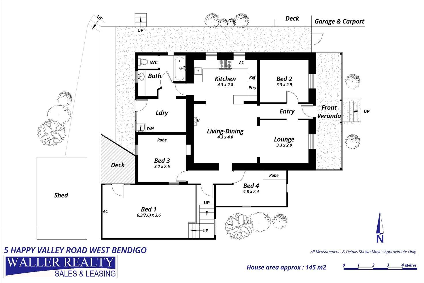 Floorplan of Homely house listing, 5 Happy Valley Road, West Bendigo VIC 3550