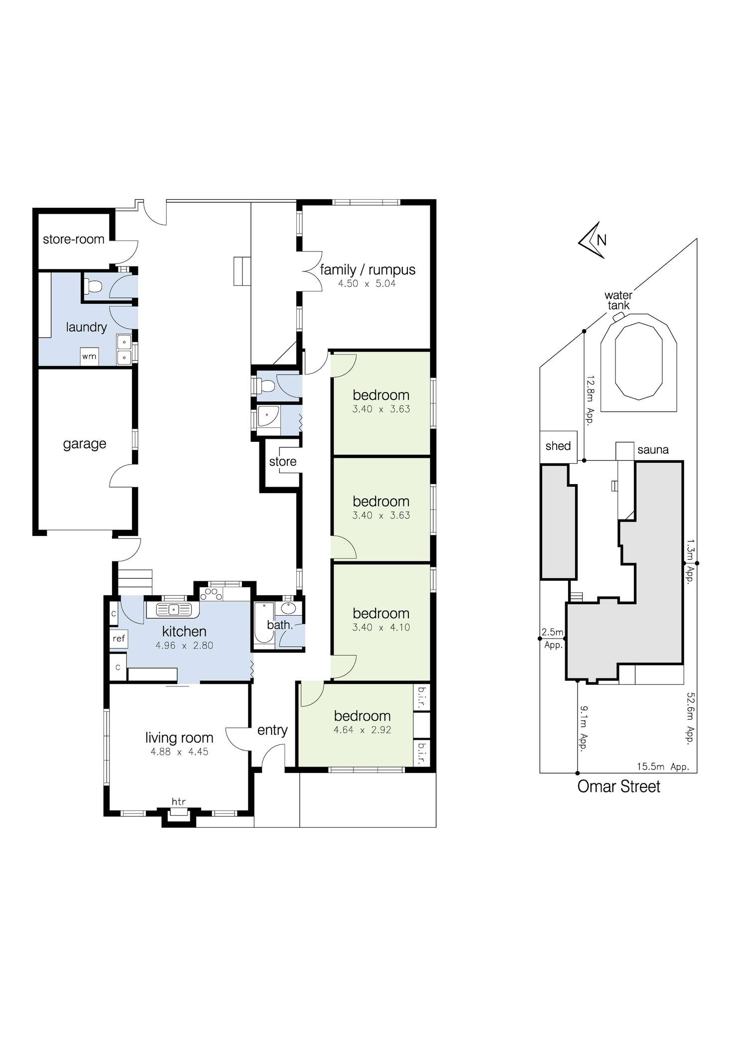 Floorplan of Homely house listing, 18 Omar Street, Maidstone VIC 3012