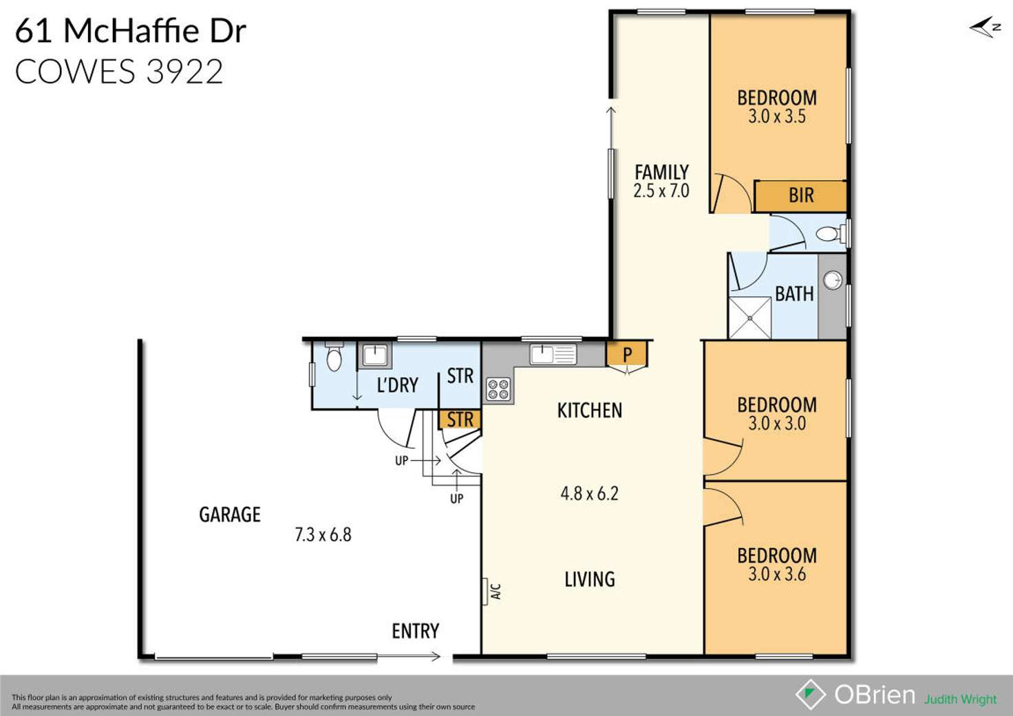 Floorplan of Homely house listing, 61 Mchaffie Drive, Cowes VIC 3922