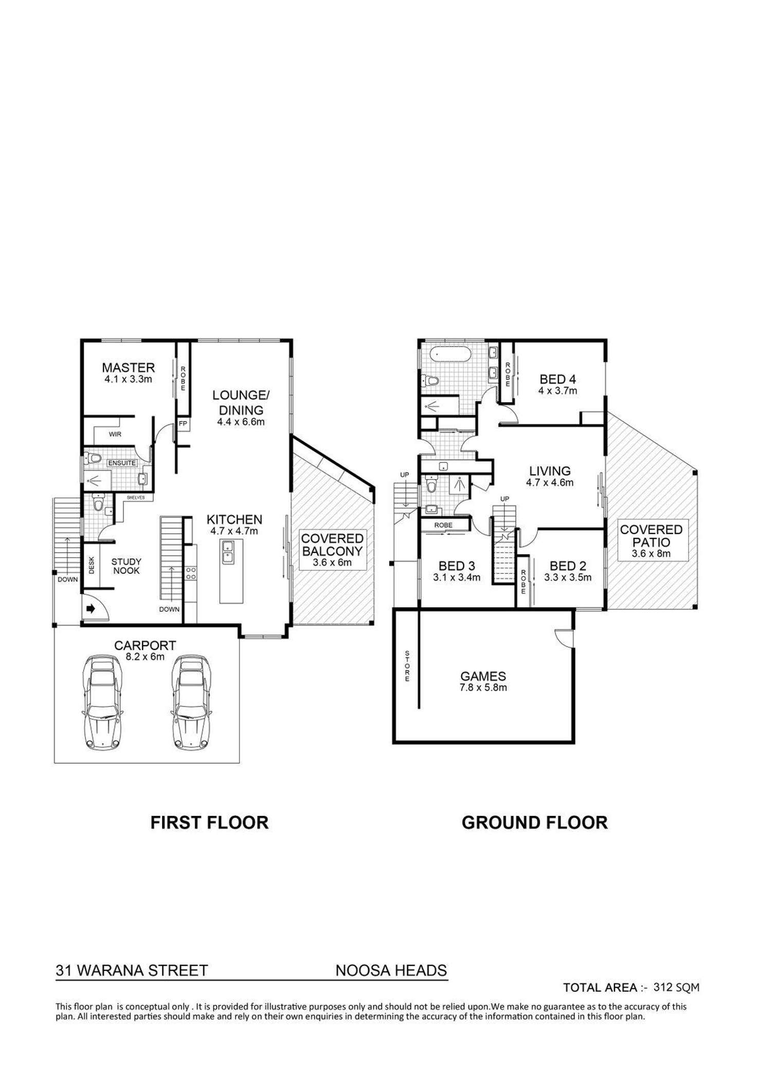 Floorplan of Homely house listing, 31 Warana Street, Noosa Heads QLD 4567