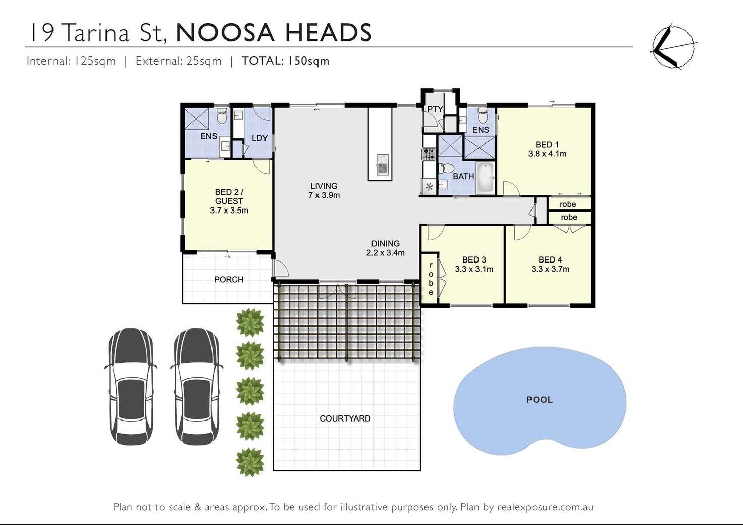 Floorplan of Homely house listing, 19 Tarina Street, Noosa Heads QLD 4567