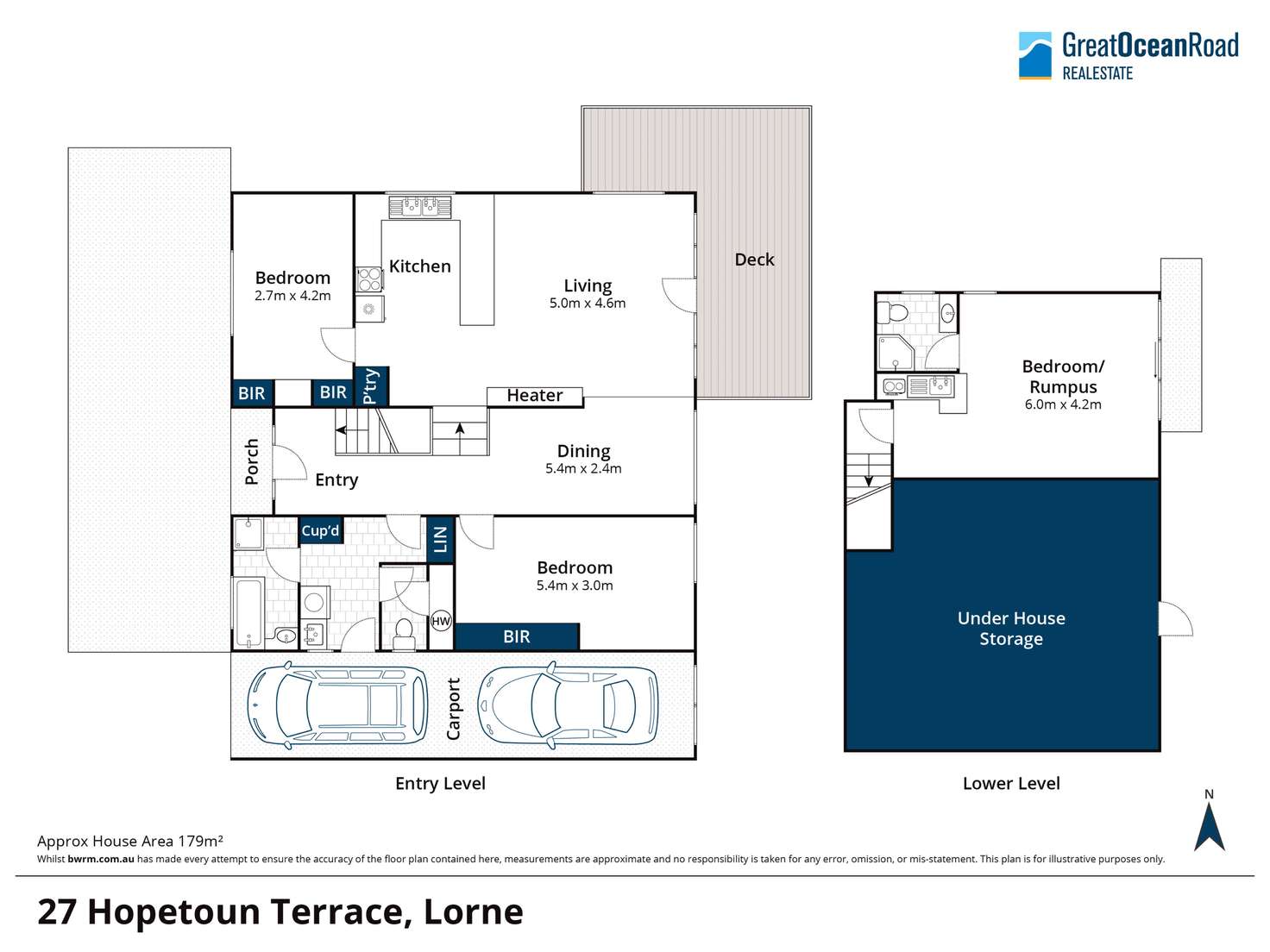 Floorplan of Homely house listing, 27 Hopetoun Terrace, Lorne VIC 3232