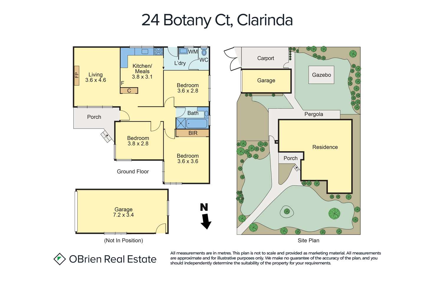 Floorplan of Homely house listing, 24 Botany Court, Clarinda VIC 3169